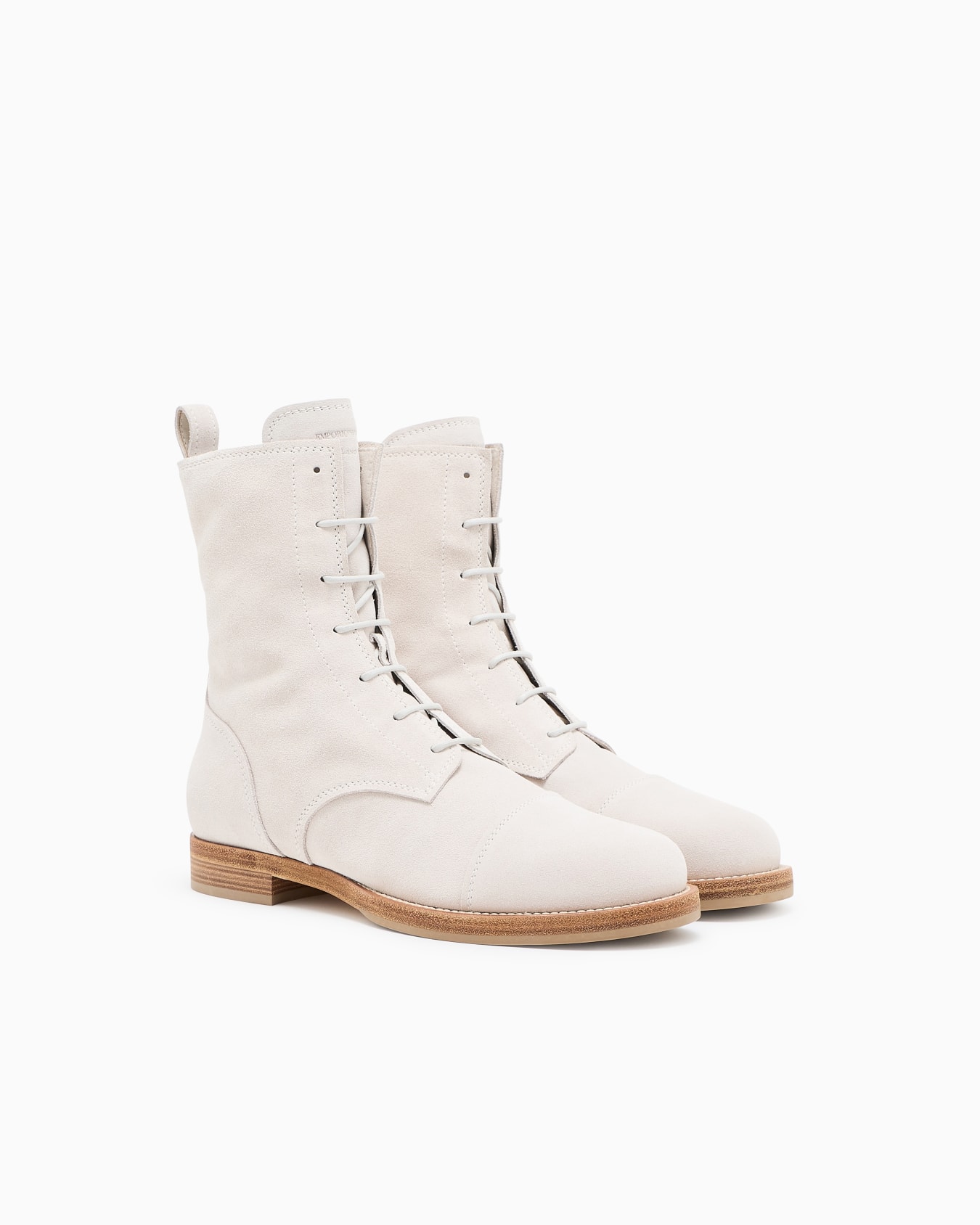Icon suede lace-up ankle boots Slide 1