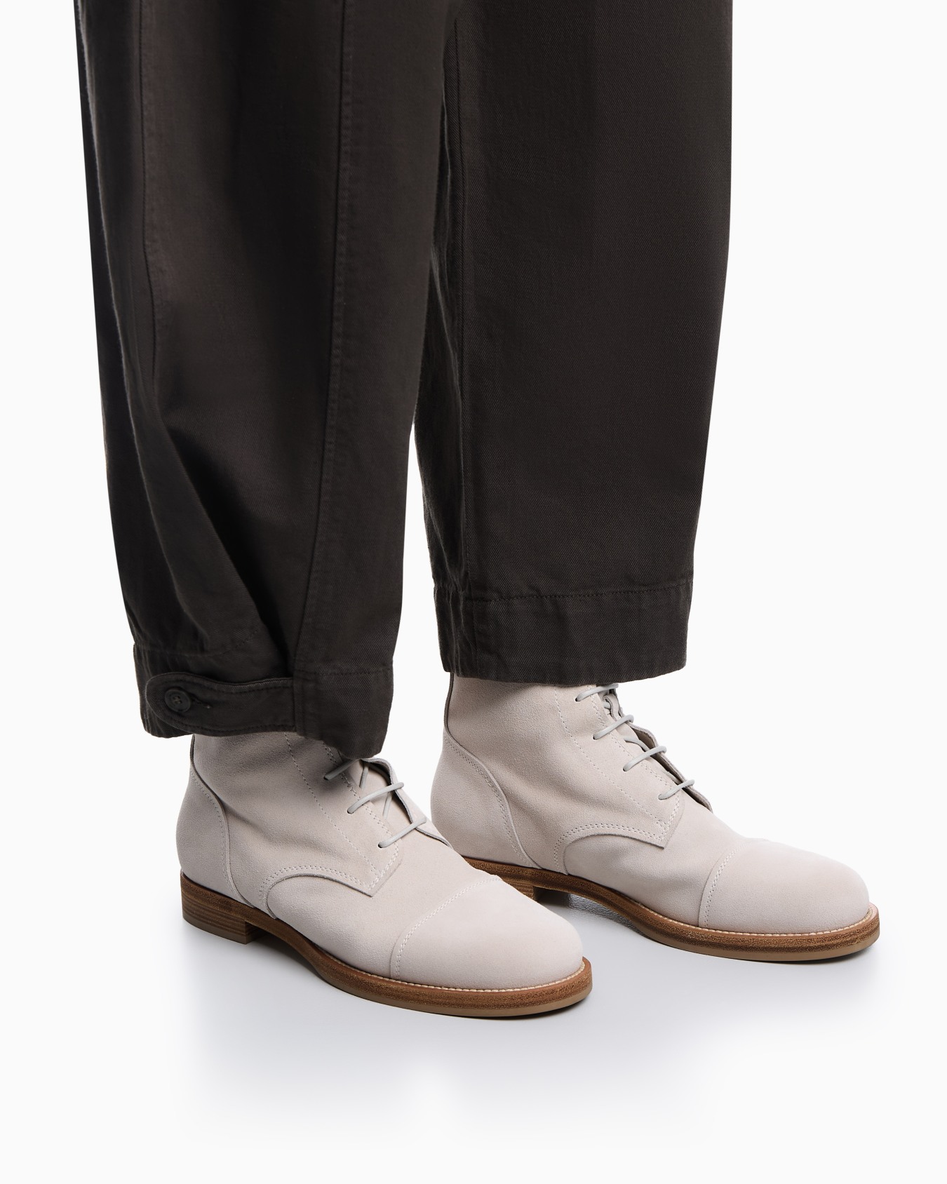 Icon suede lace-up ankle boots Slide 5