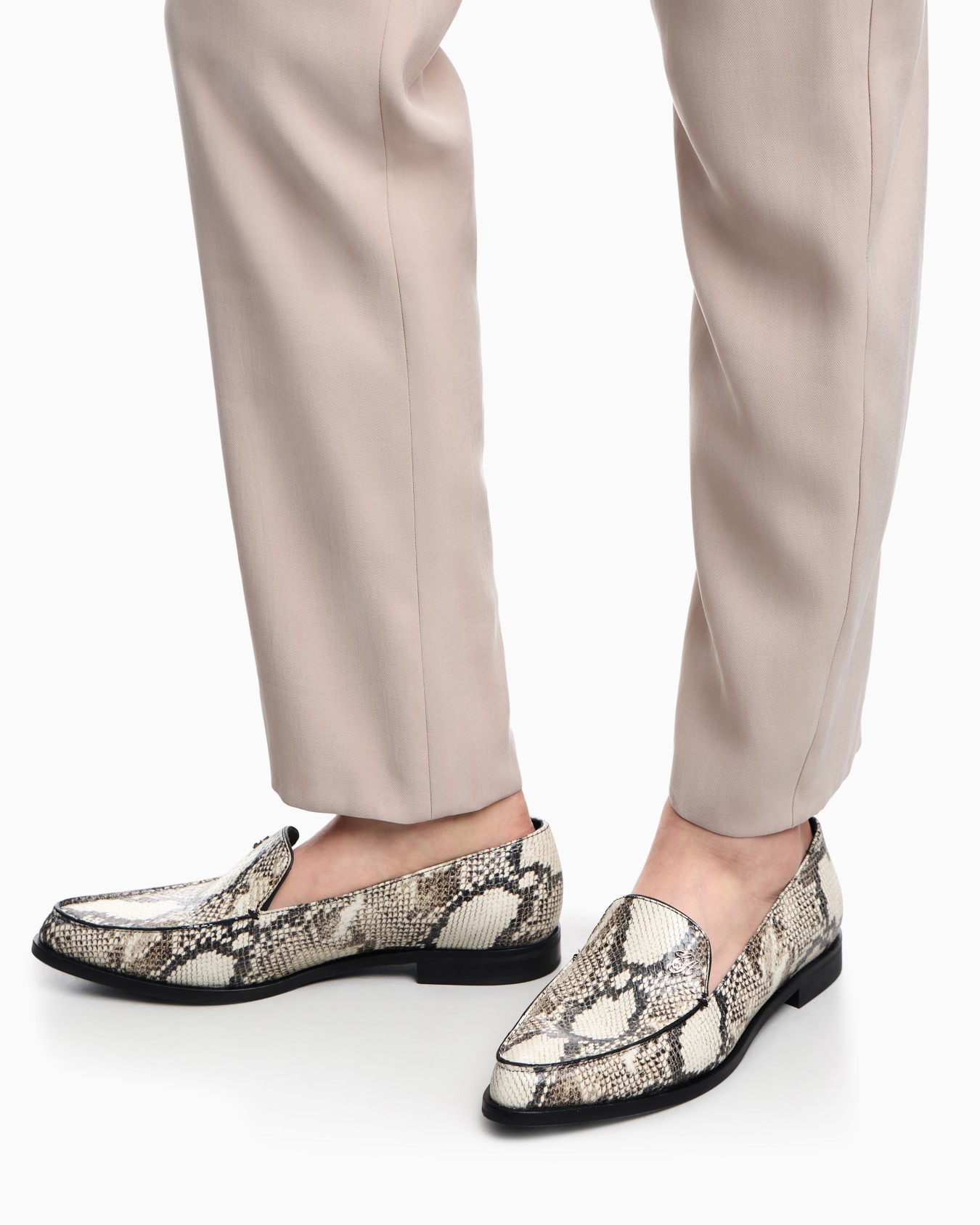 Icon python-print leather loafers Slide 6