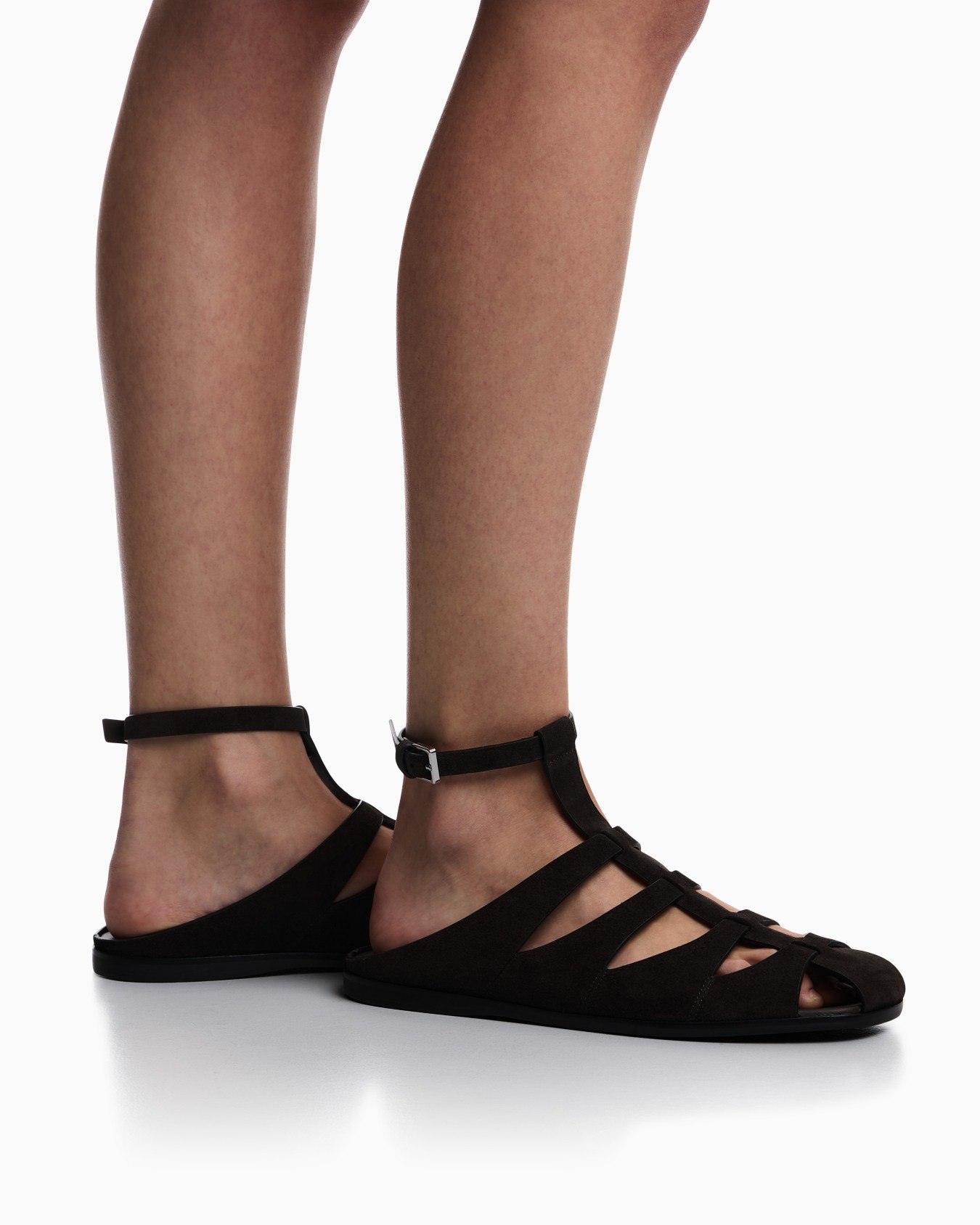 Sandales Icon en cuir suédé à coupe brute Diapositive 6