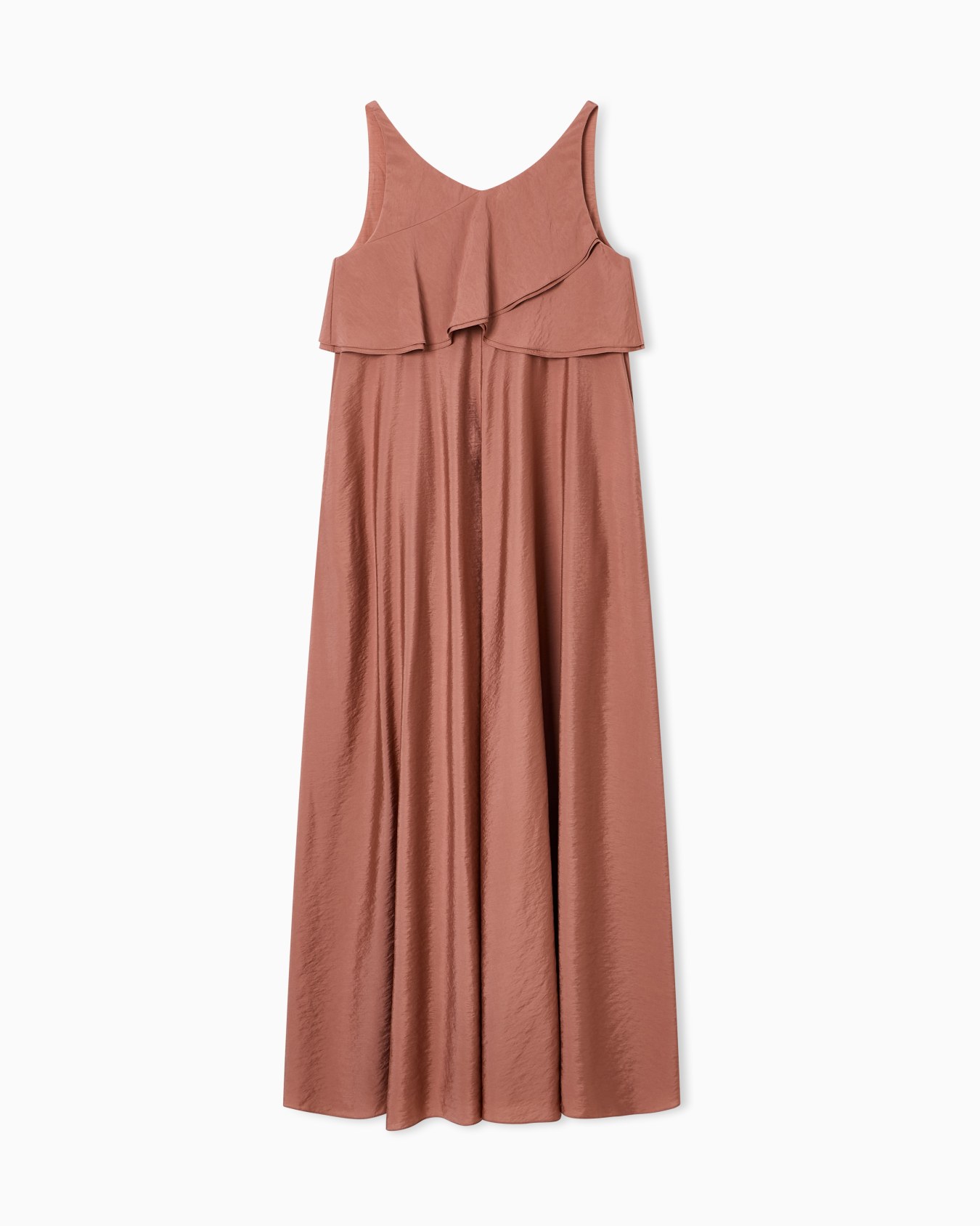 Long dress in Icon modal muslin 슬라이드 0