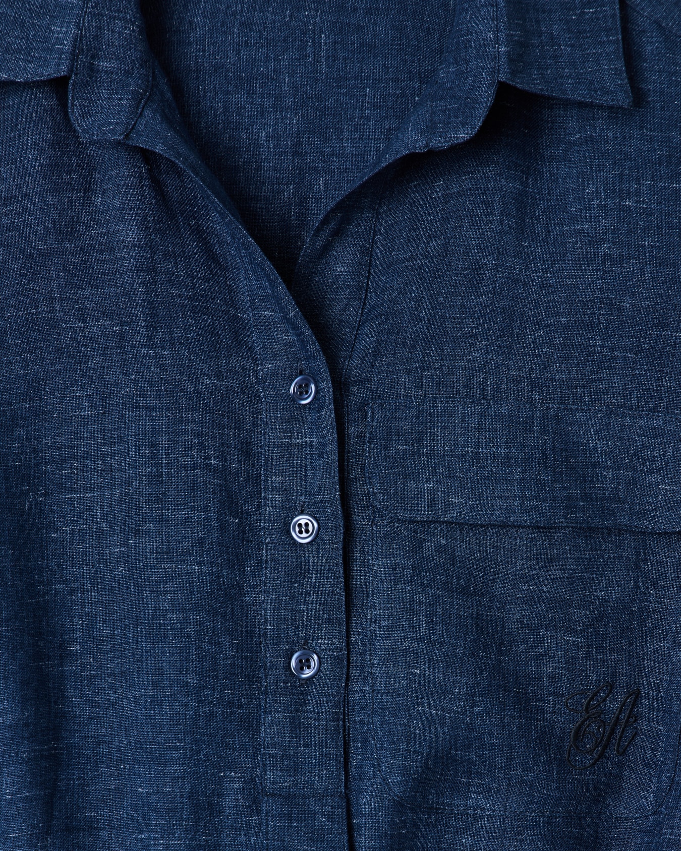 Icon linen chambray dress with sash Slide 4