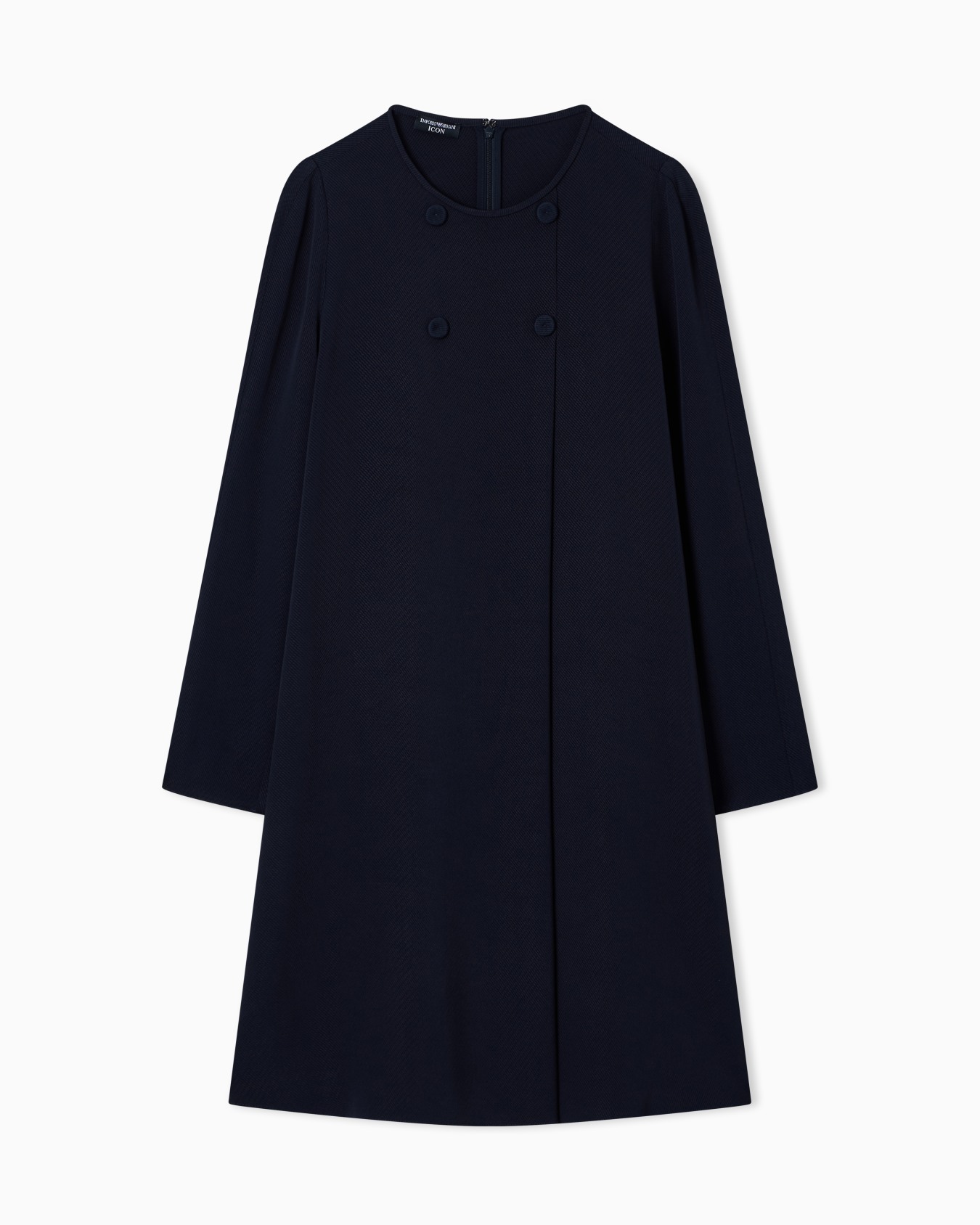 Traje de botonadura doble en tejido fluido texturizado Icon Diapositiva 0