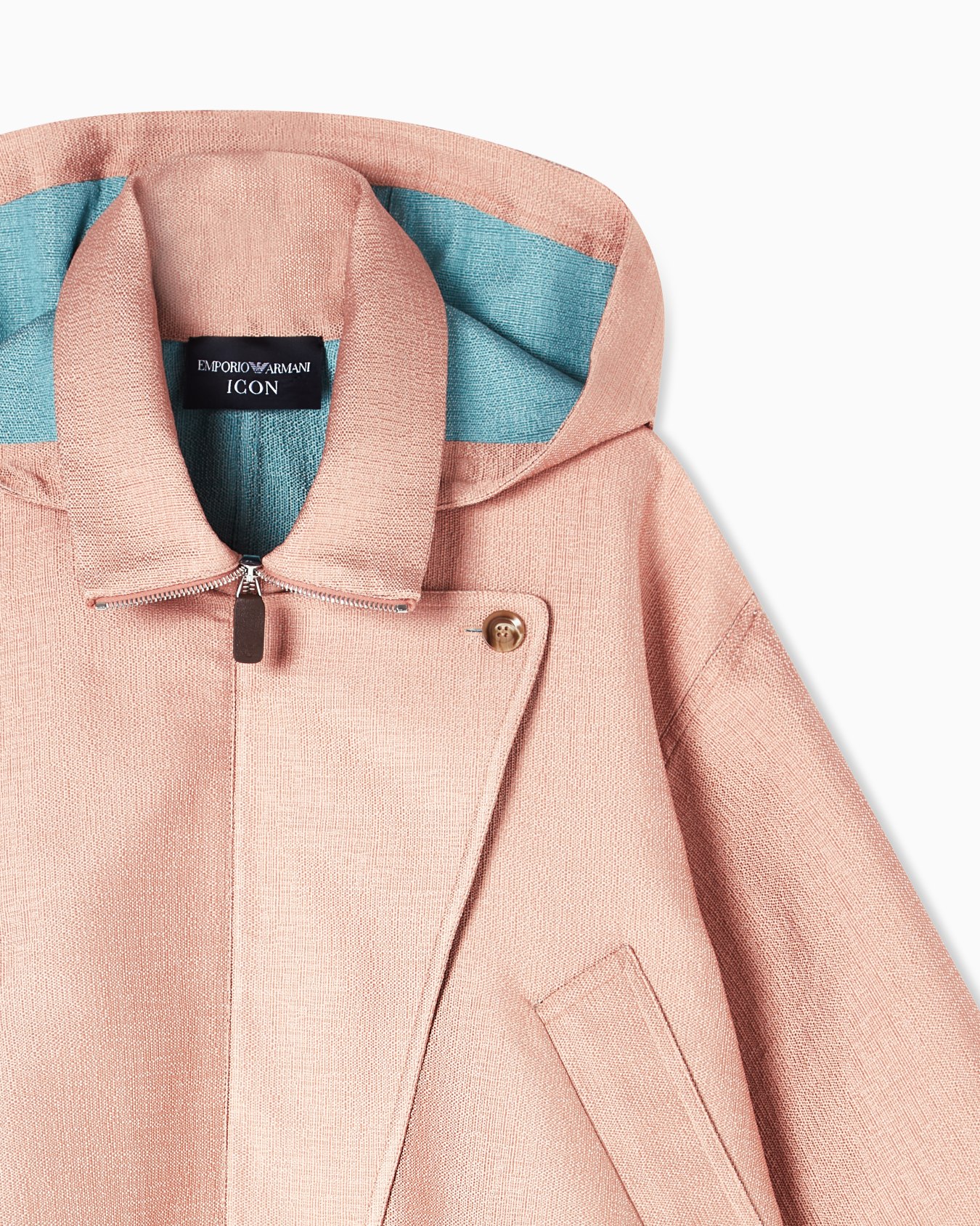 Icon ASV フード付きブルゾン バスケット織りファブリック スライドする 4