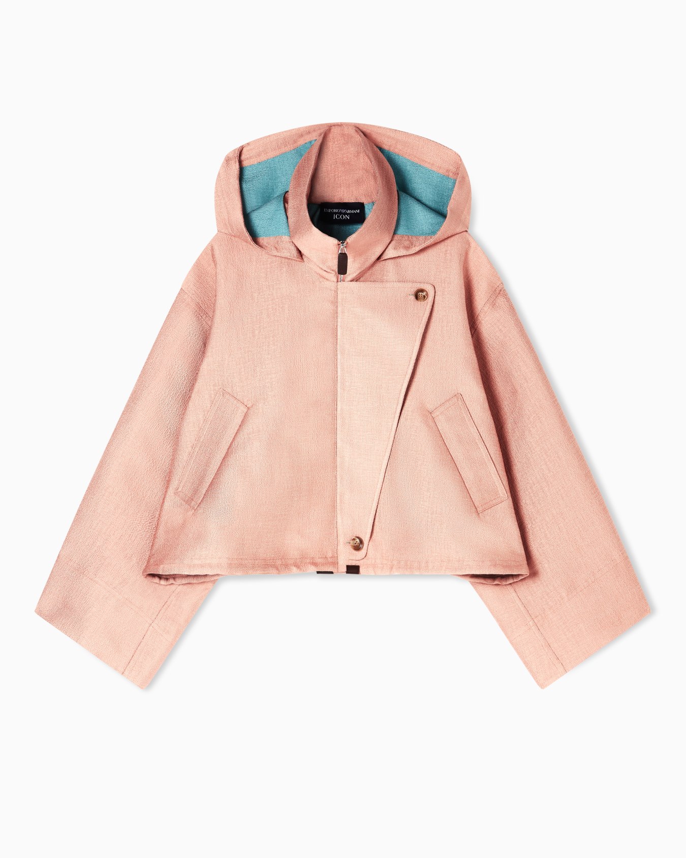 Icon ASV フード付きブルゾン バスケット織りファブリック スライドする 0