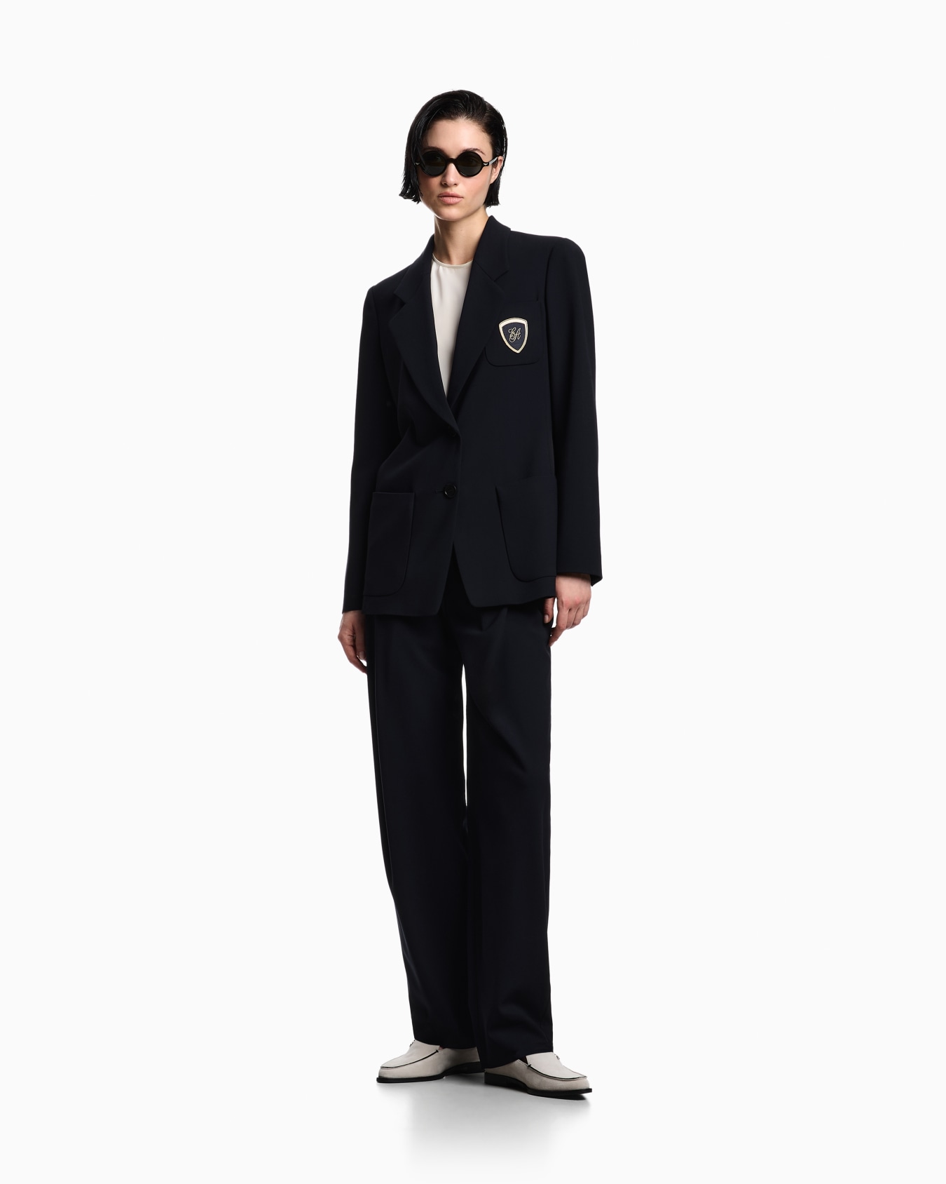 Icon blouse in silk double georgette Slide 2