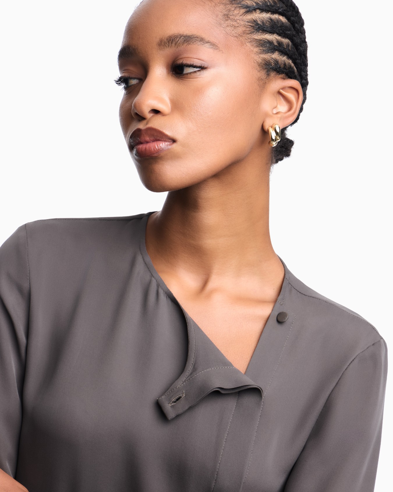 Icon blouse in silk double georgette Slide 3