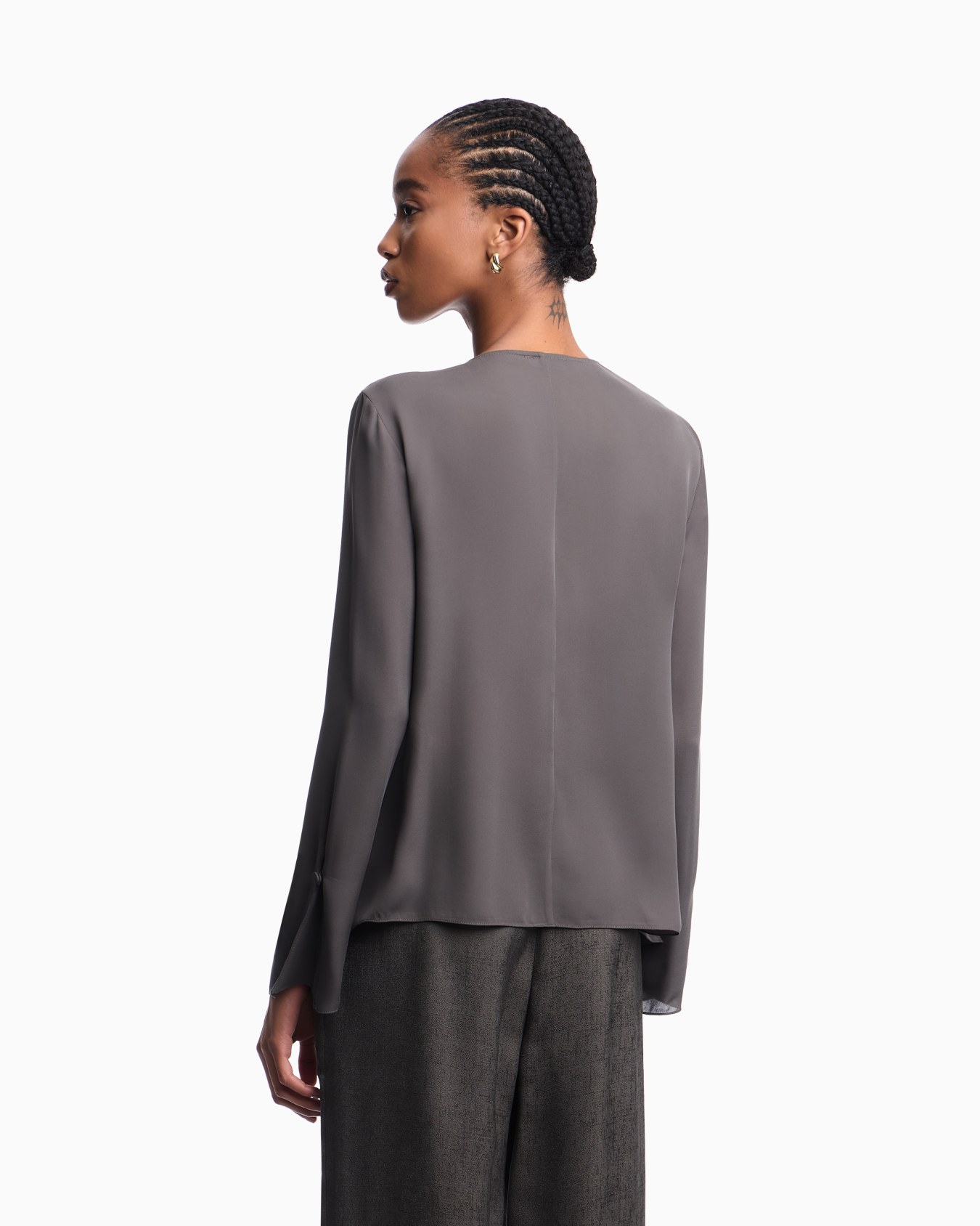 Icon blouse in silk double georgette Slide 2