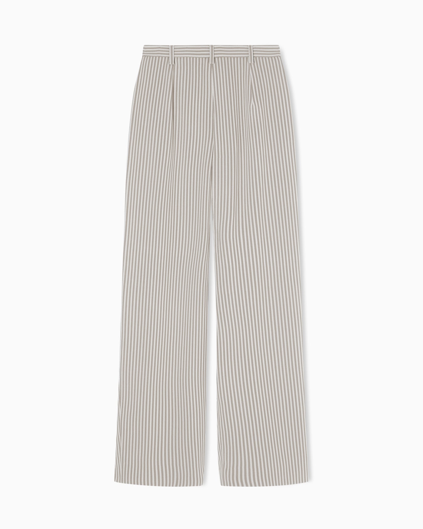 Icon striped fluid crêpe darted trousers Slide 3