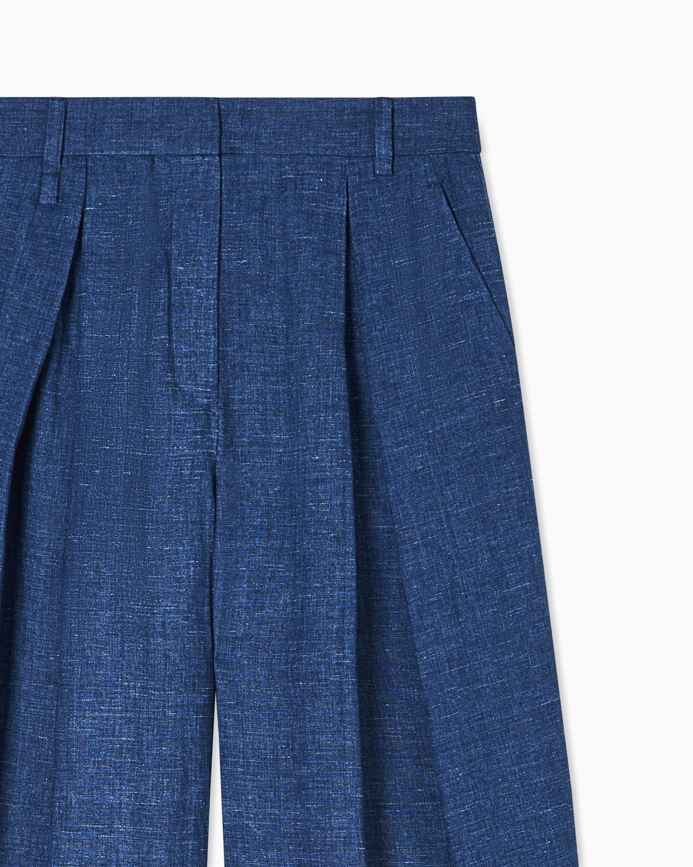 Icon linen chambray god pleated trousers Slide 4