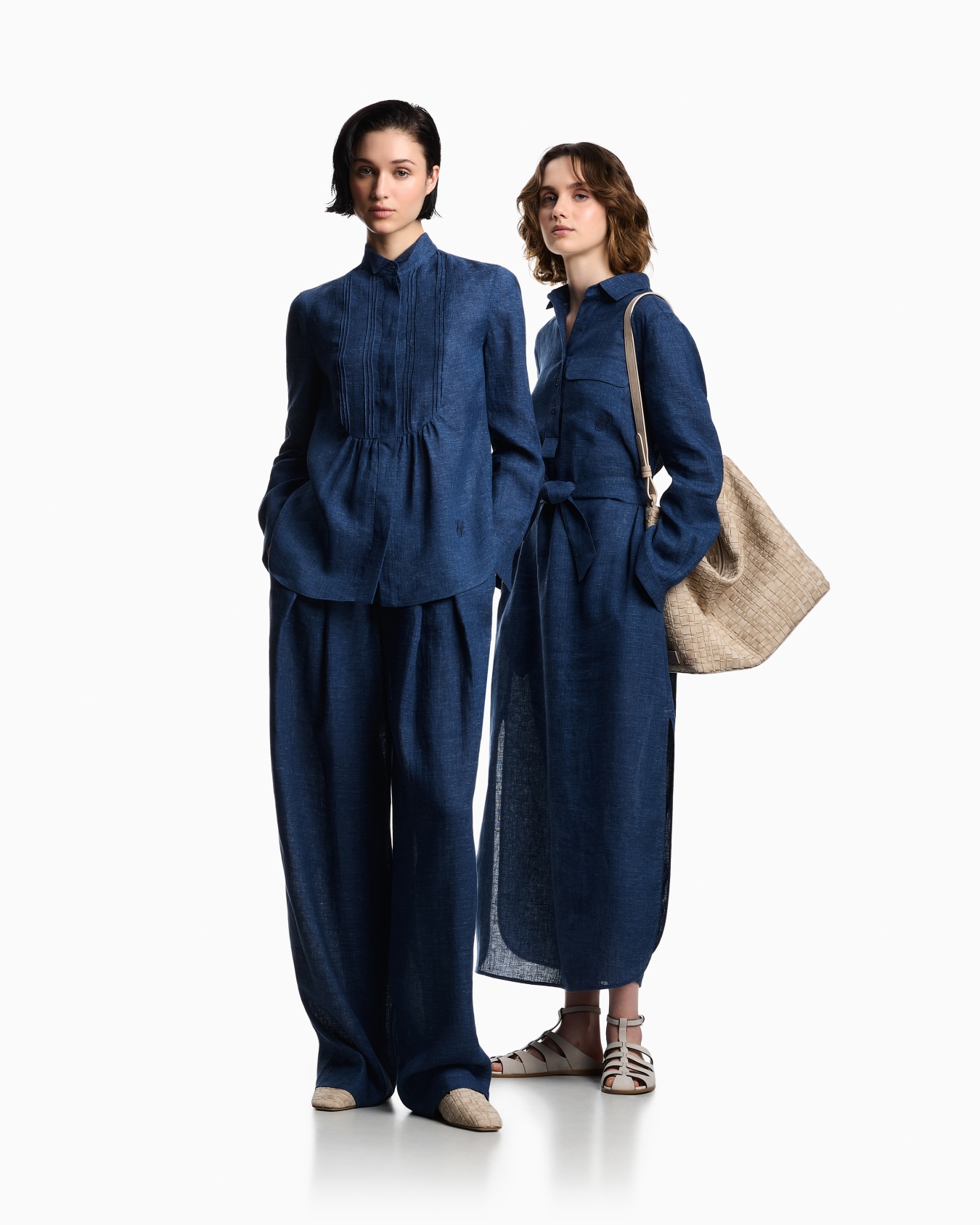 Icon linen chambray god pleated trousers Slide 2