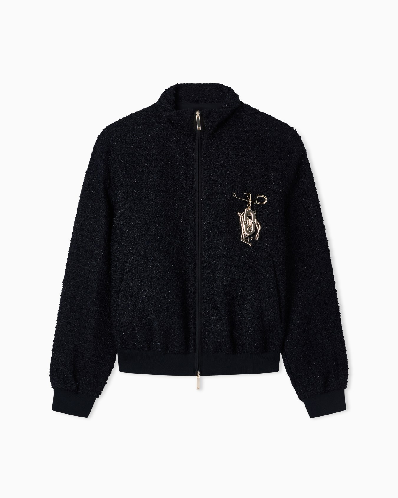 Lunar New Year bouclé-effect tweed full-zip blouson Slide 0