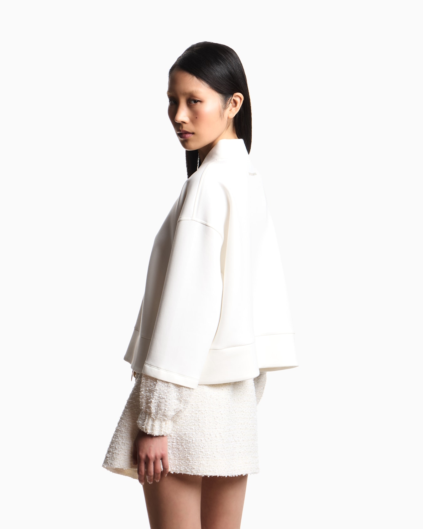 Felpa in double jersey con dettagli tweed Lunar New Year Slide 2