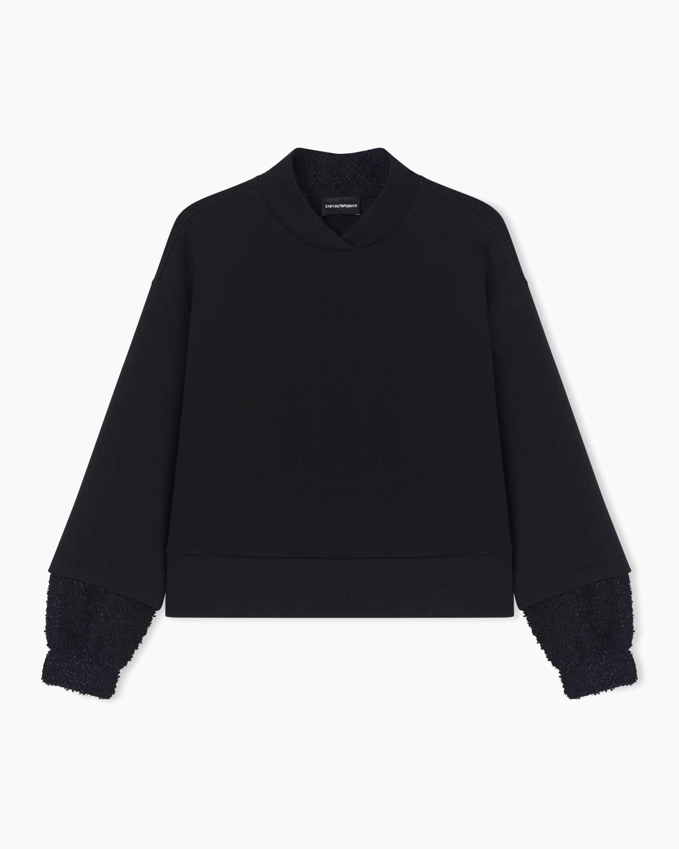 Felpa in double jersey con dettagli tweed Lunar New Year Slide 0