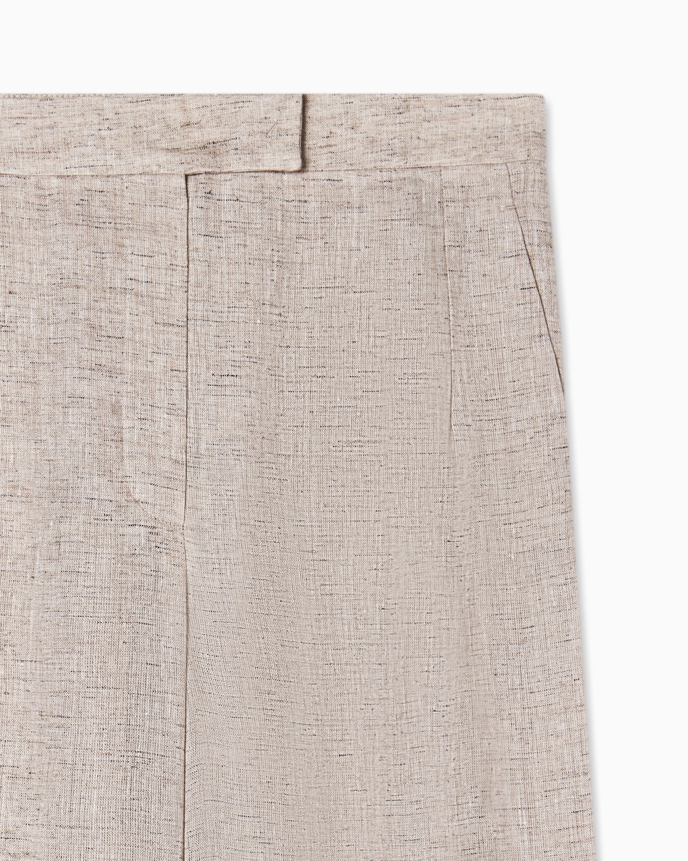 Linen blend chambray trousers Diapositive 5
