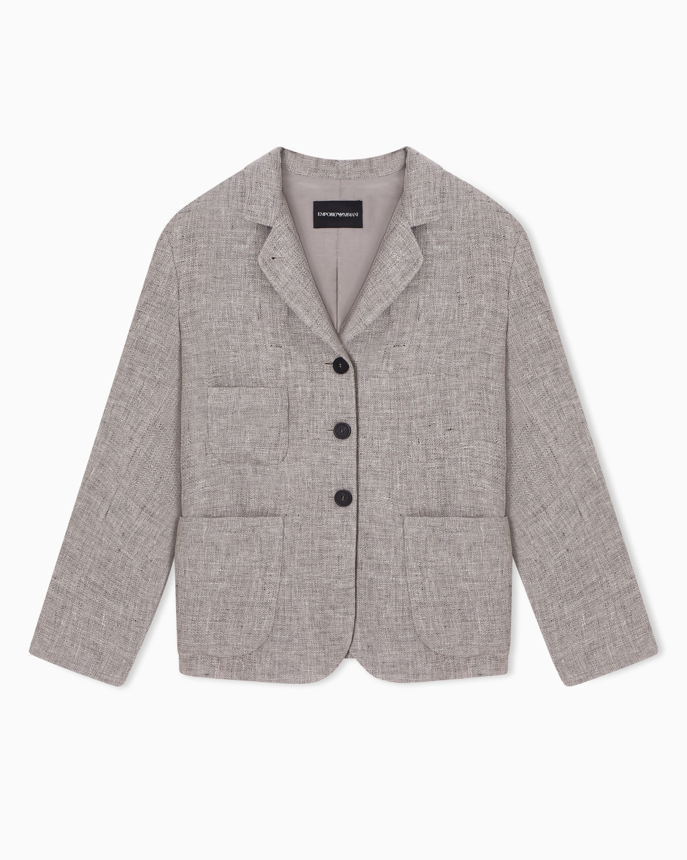 Natté linen jacket Slide 0