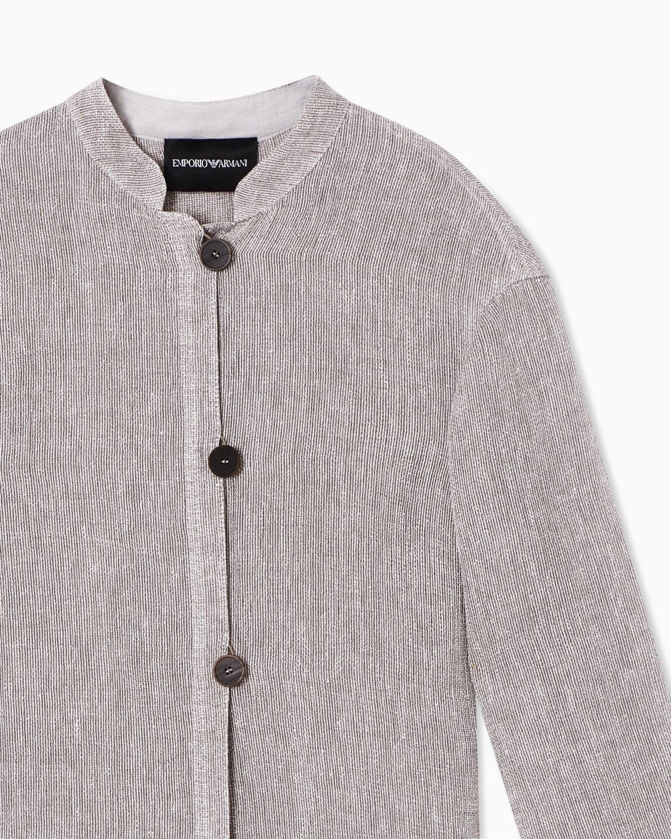 Linen gauze shirt jacket Slide 4