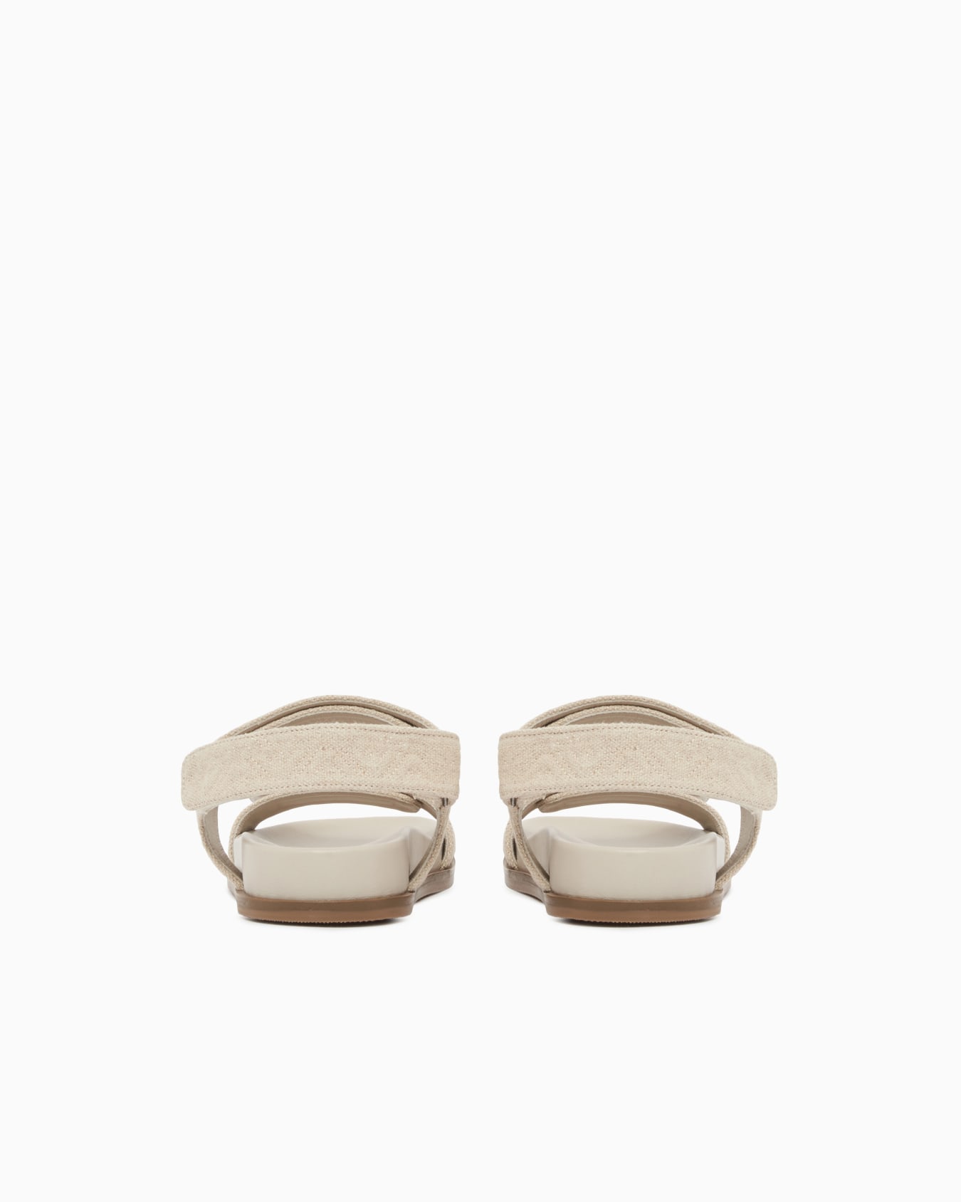 Embossed linen sandals Slide 3