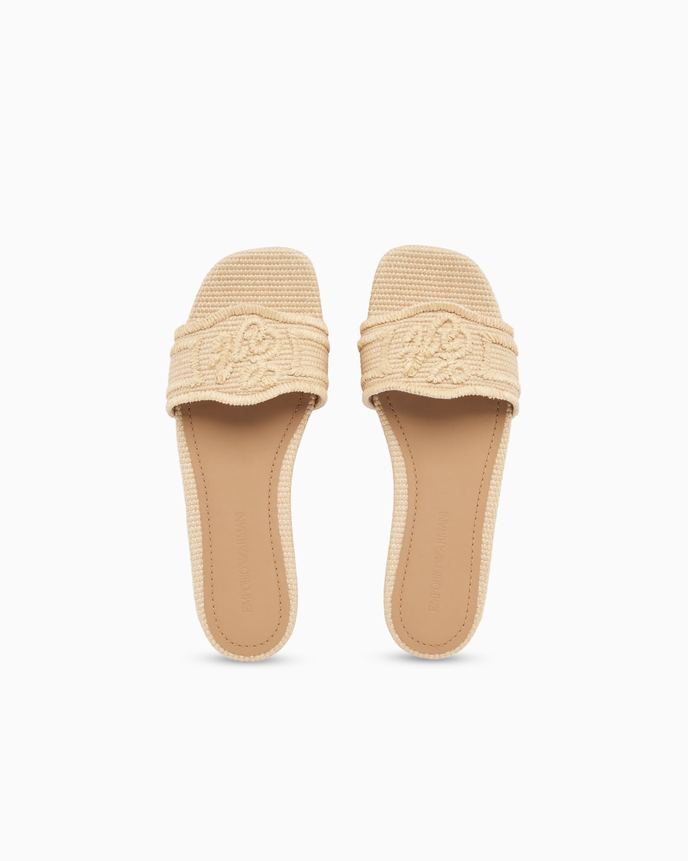 Woven raffia sandals Slide 2