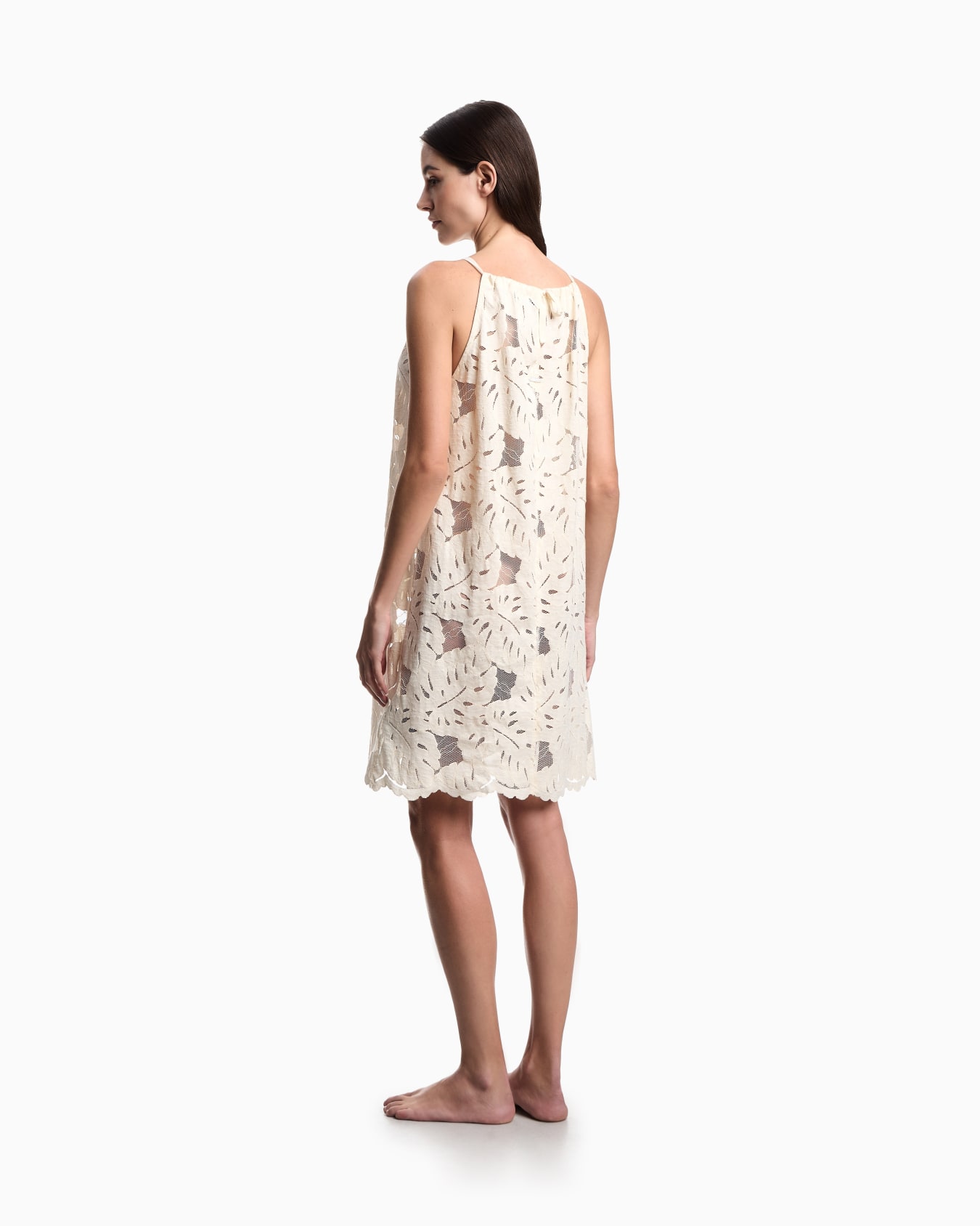 ASV foliage-print lace beach dress Slide 2