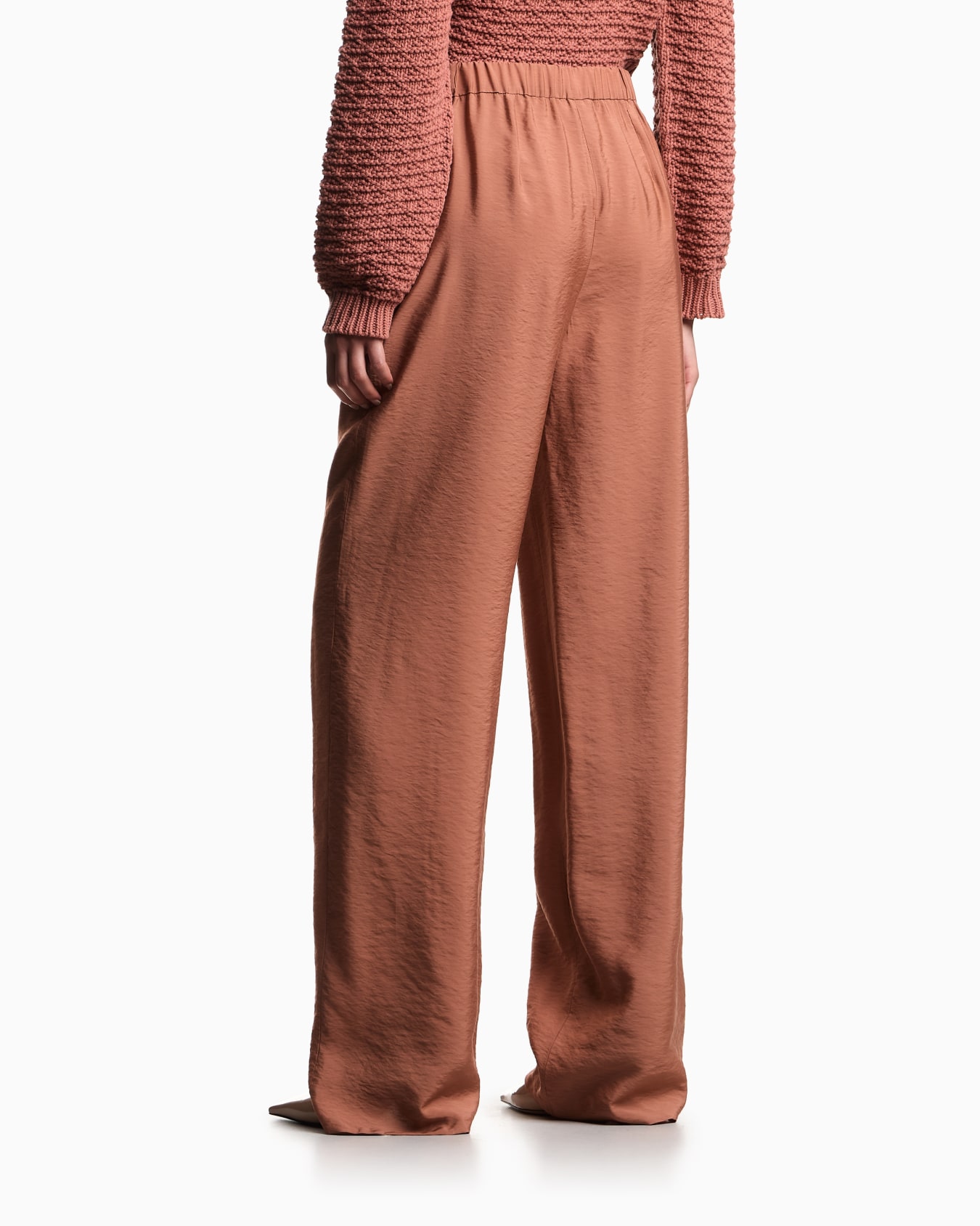 Icon パンツ モダールモスリン ゴムウエスト スライドする 2