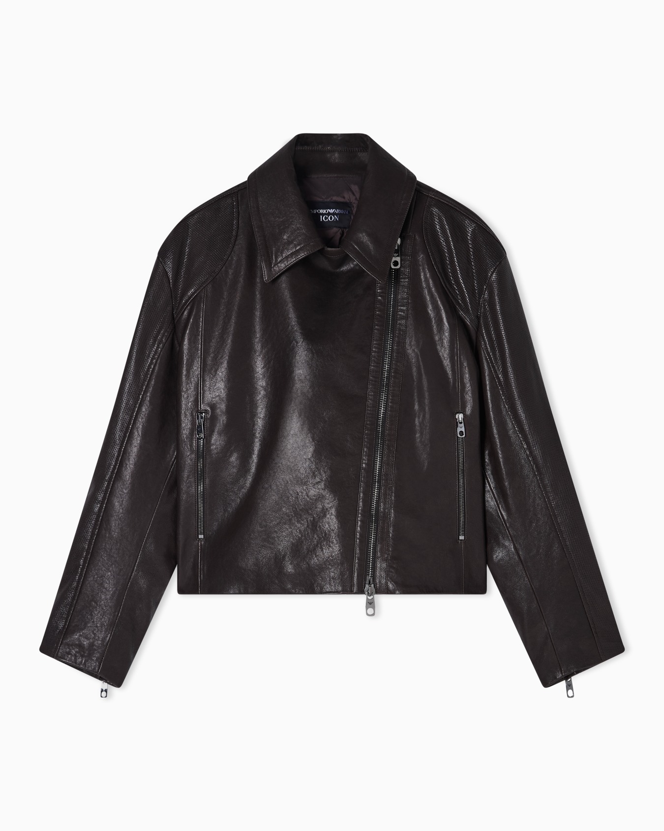 ASV oversized biker jacket in vegetable-tanned nappa lambskin Slide 0