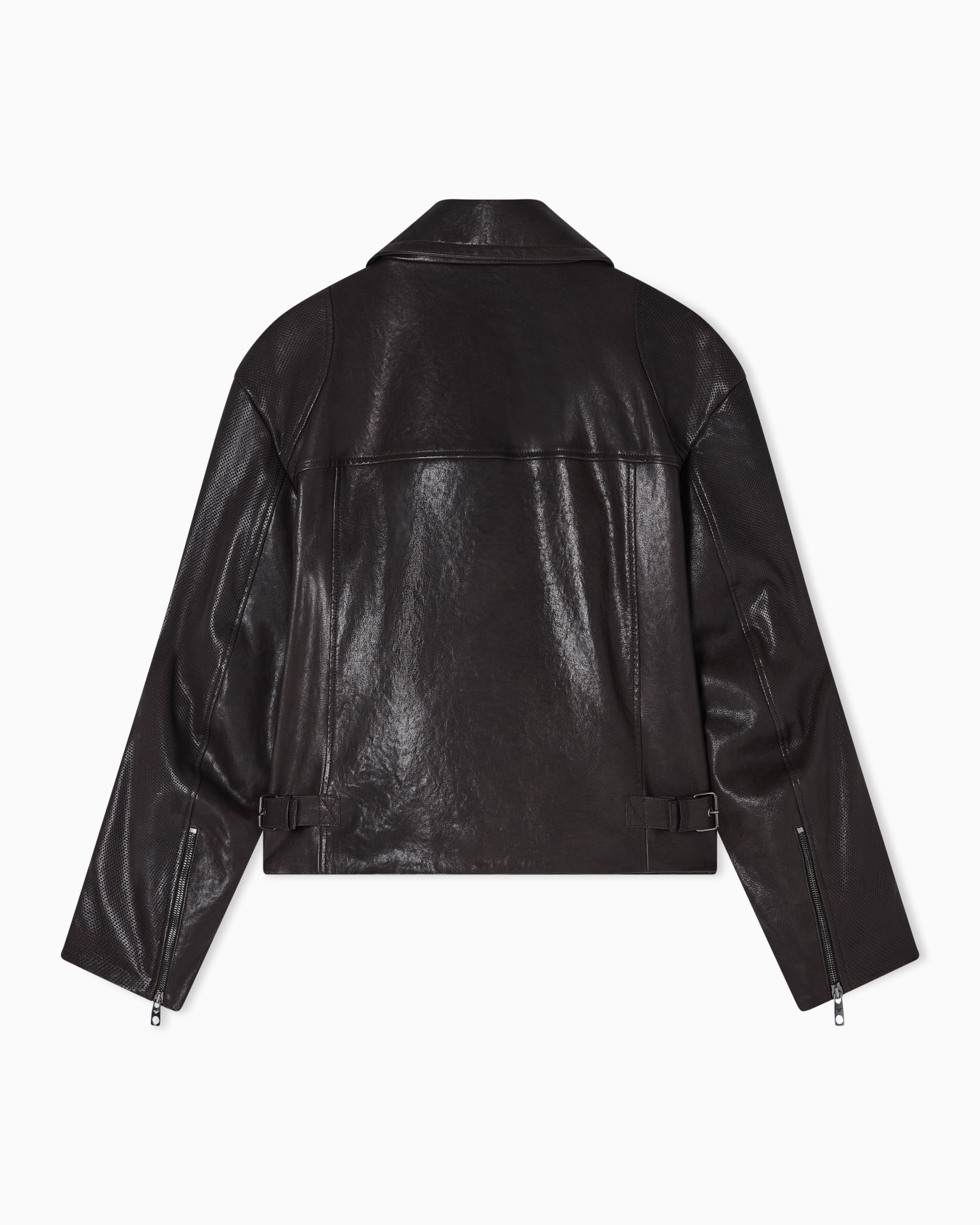ASV oversized biker jacket in vegetable-tanned nappa lambskin Slide 3