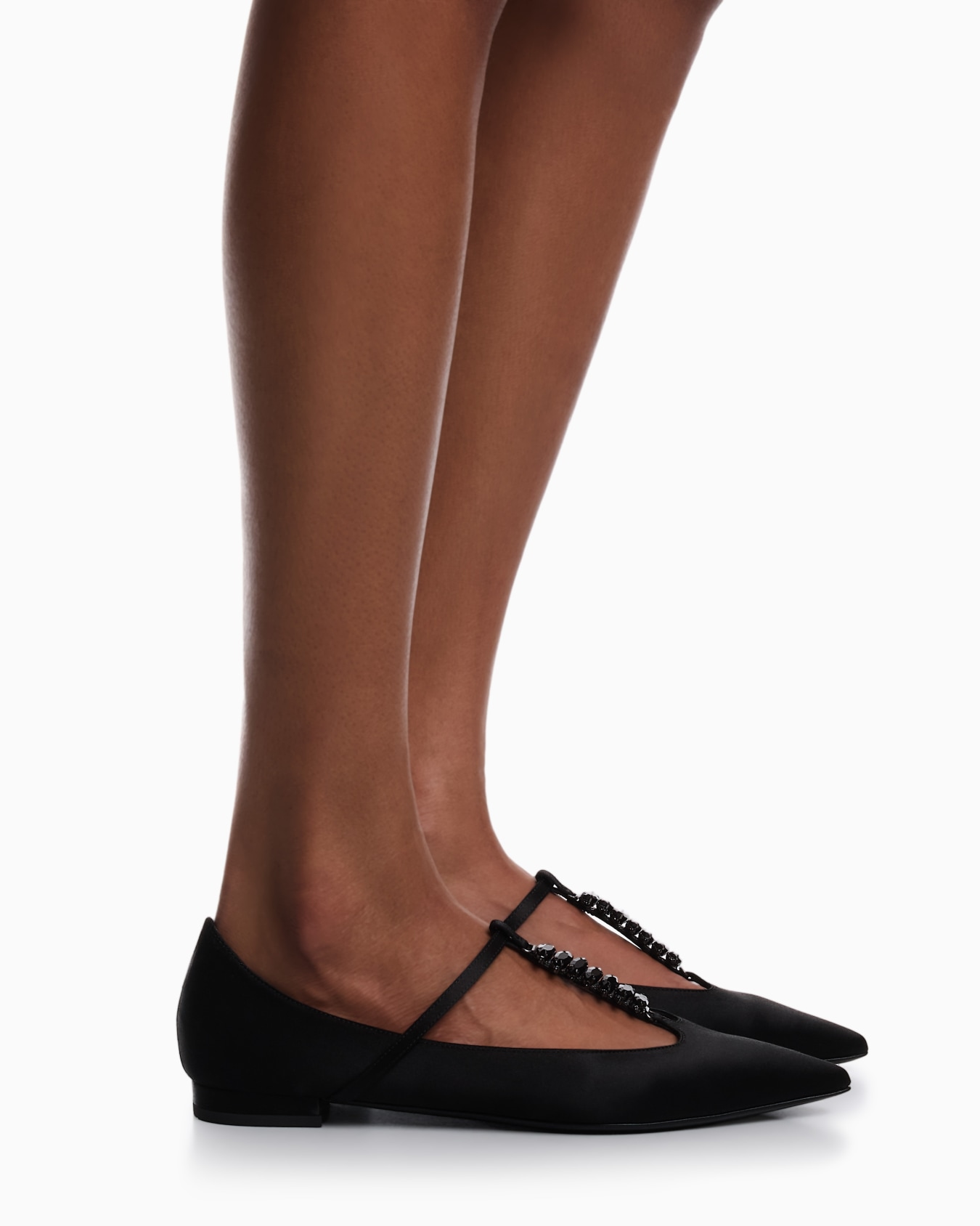 Satin T-bar ballerinas Slide 6