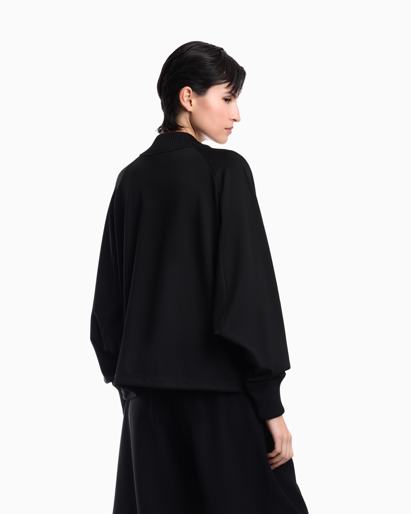 Punto Milano jersey blouson jacket with drawstring hem Slide 5