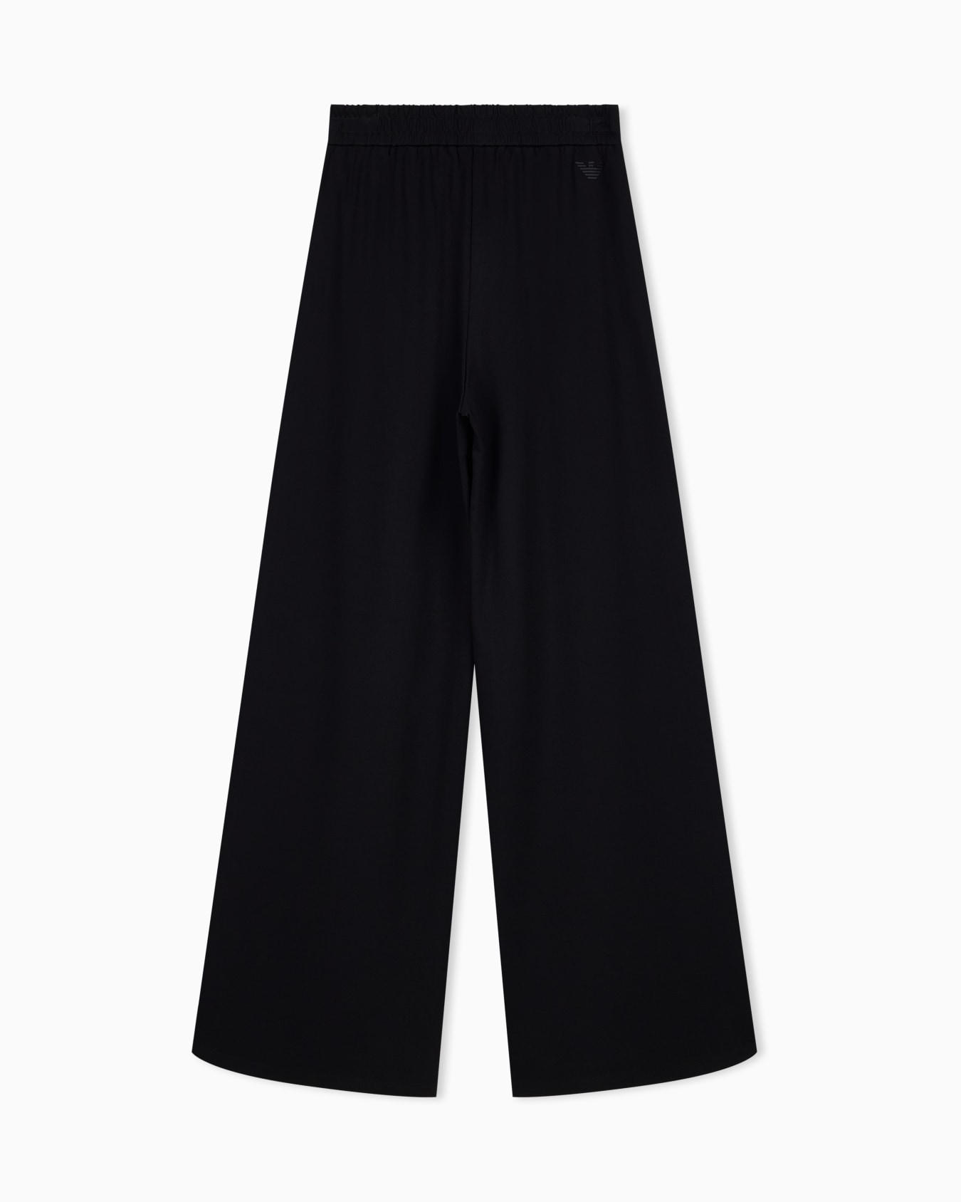 High-waist wide-leg Punto Milano pants with side zip vents Slide 1