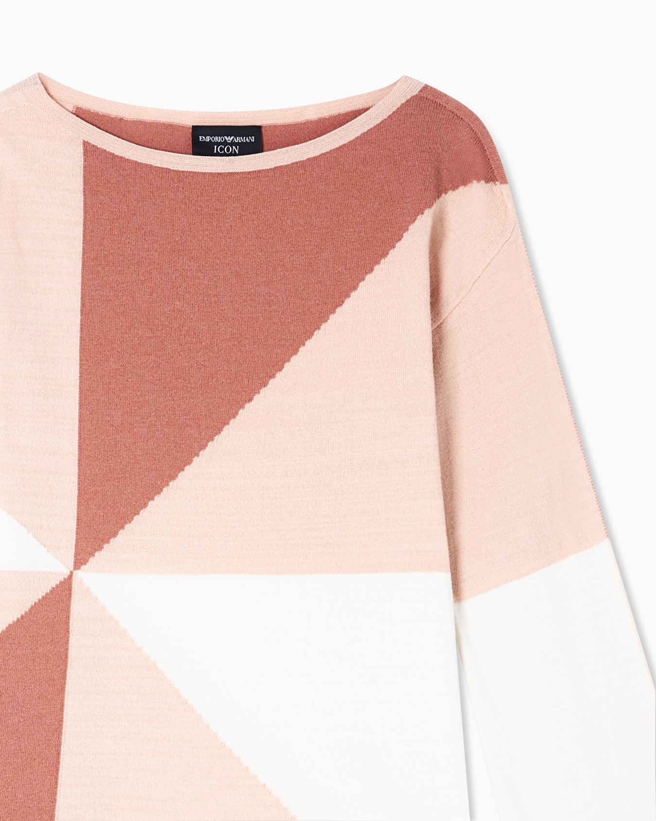 Icon jumper with check intarsia motif Slide 4