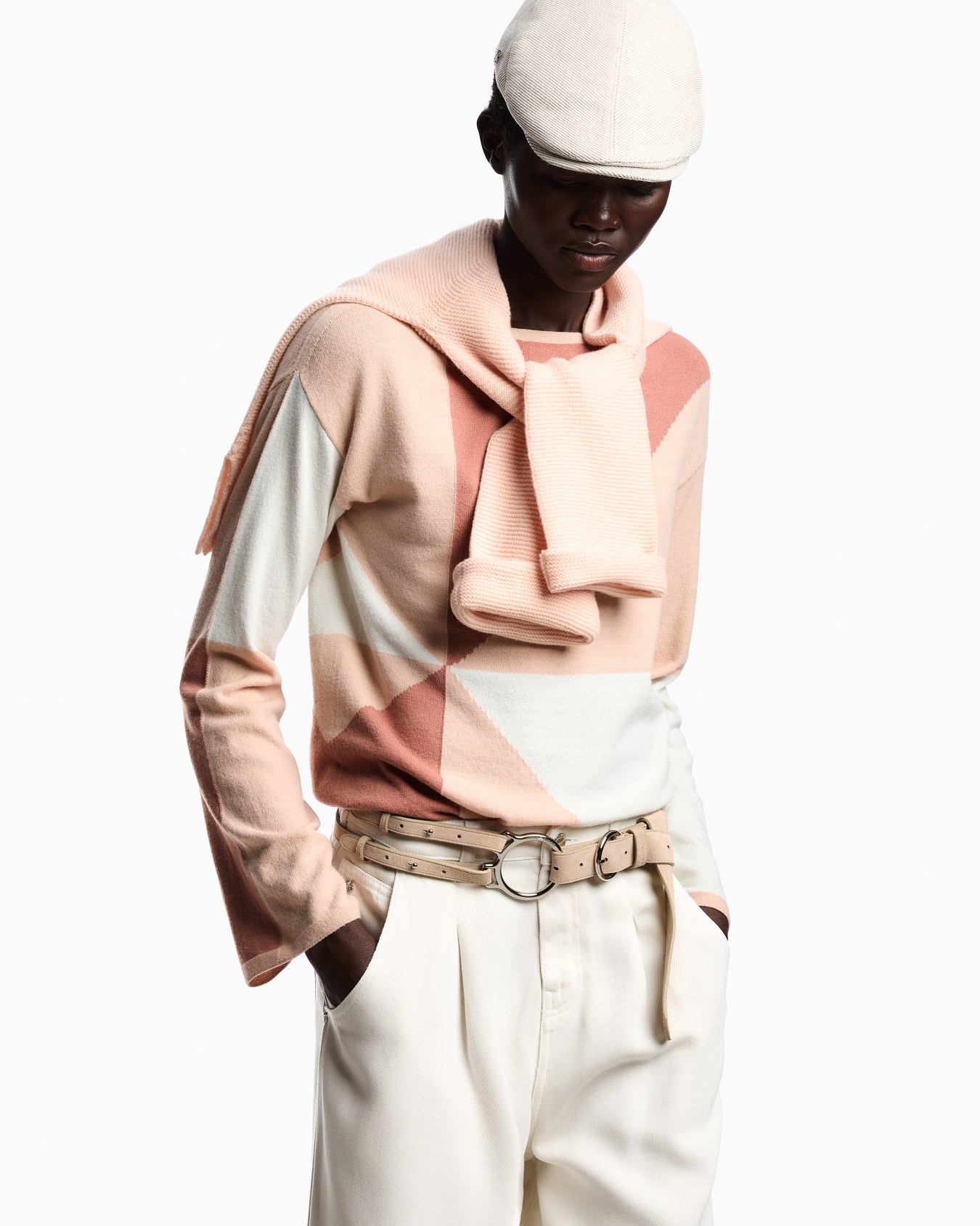 Icon jumper with check intarsia motif Slide 3