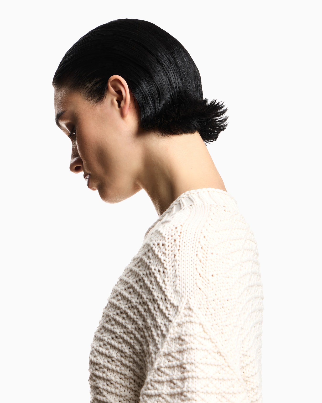 Icon jumper with links-stitch knit and 3D motif Slide 4