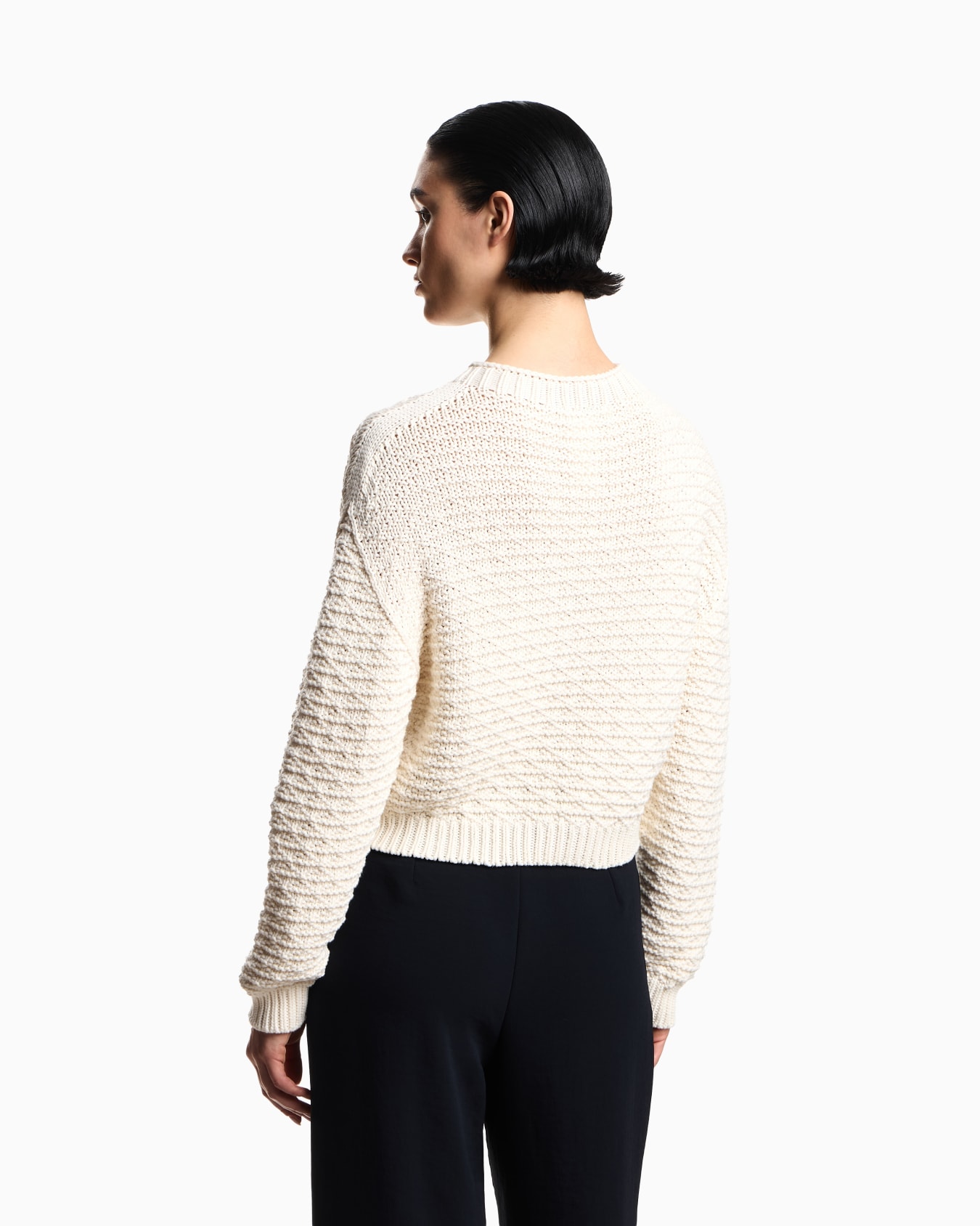 Icon jumper with links-stitch knit and 3D motif Slide 2