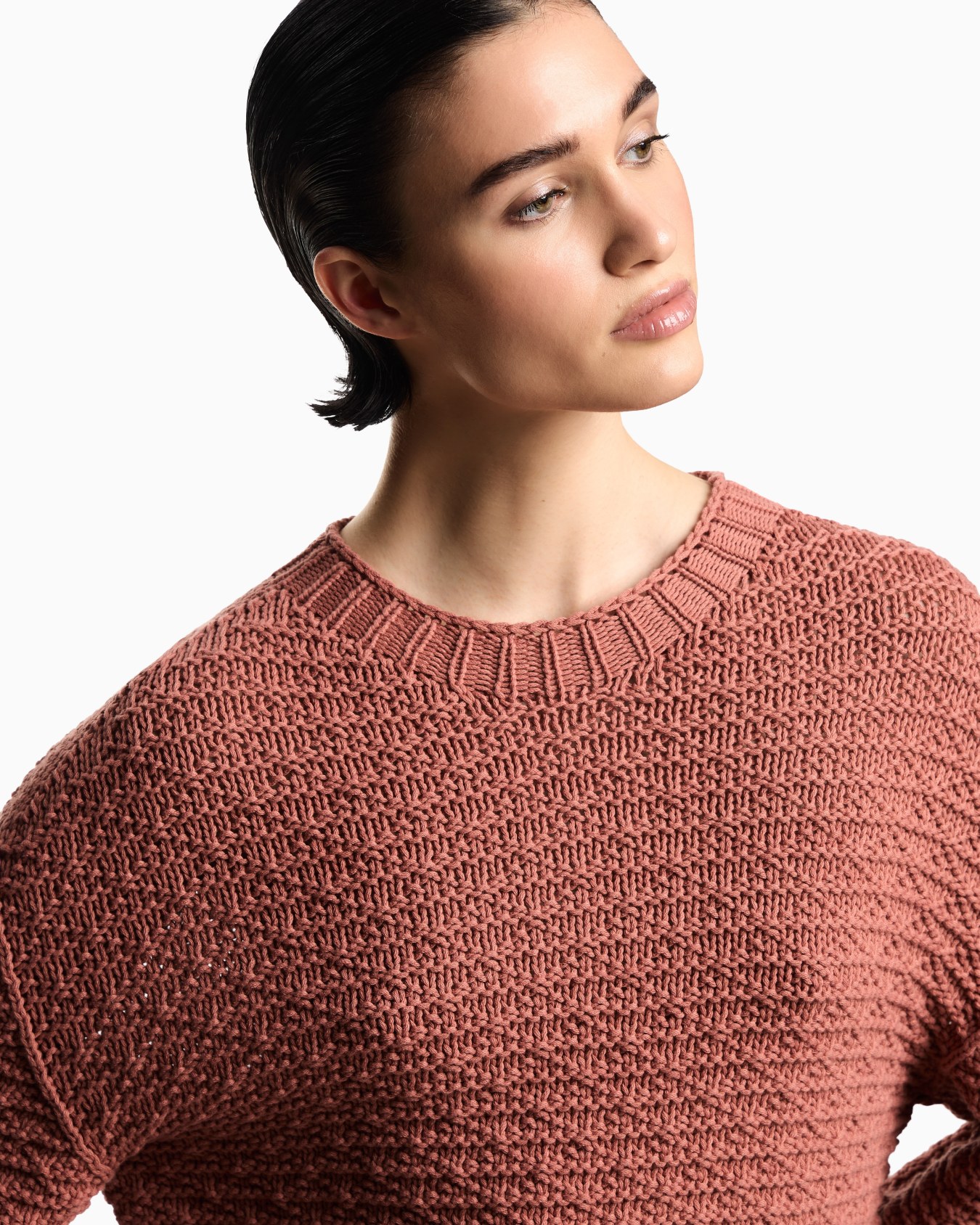 Icon jumper with links-stitch knit and 3D motif Slide 4