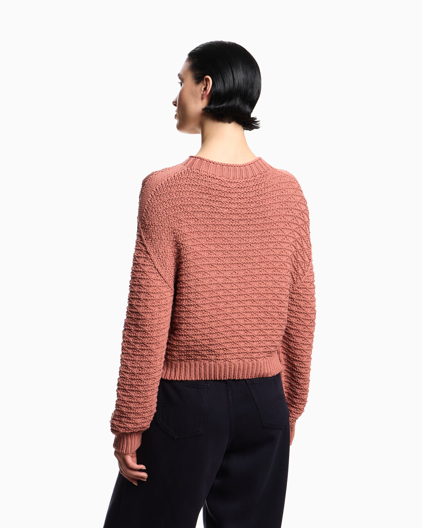 Icon jumper with links-stitch knit and 3D motif Slide 2