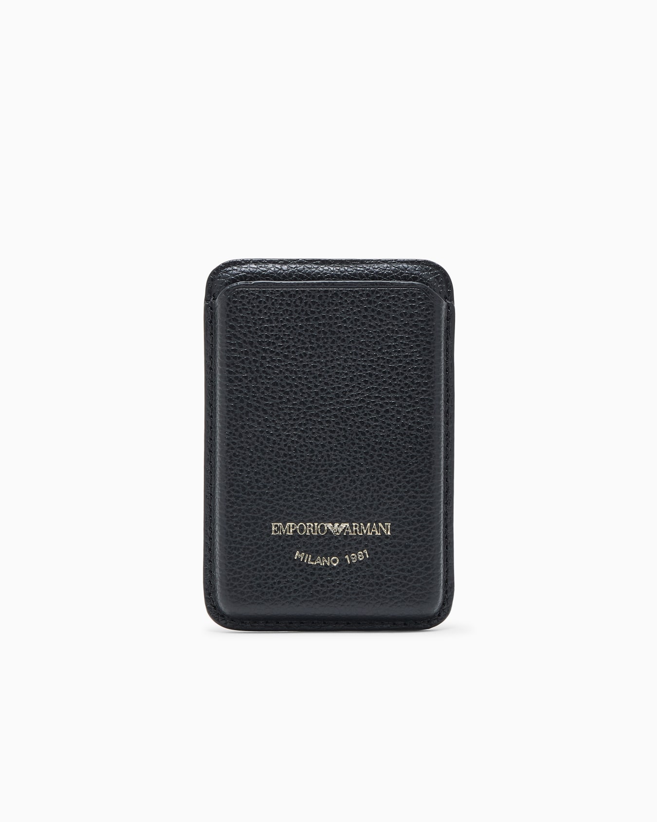 Magnetic card holder in deer-print leather Slide 0