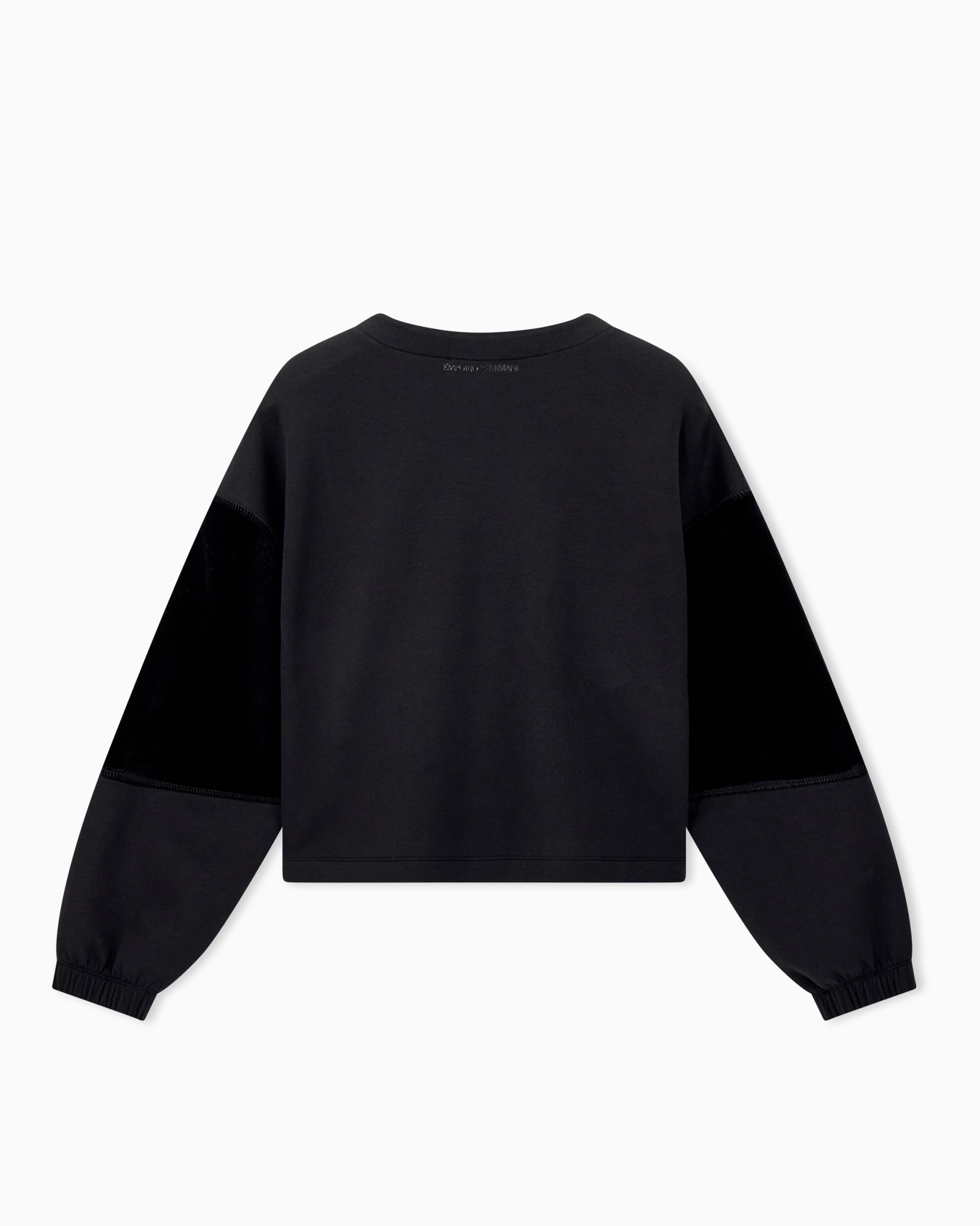 Double jersey sweatshirt with chenille tape Travel Essential Slide 1