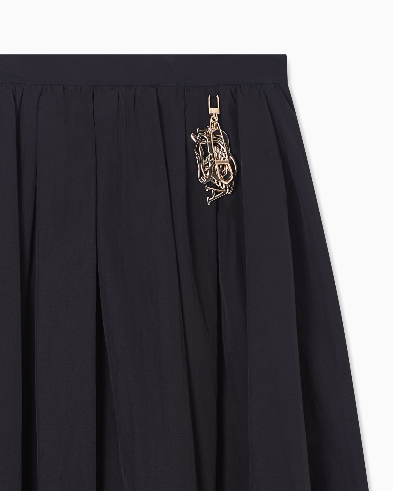 Lunar New Year long skirt with pleats in nylon taffeta Slide 4