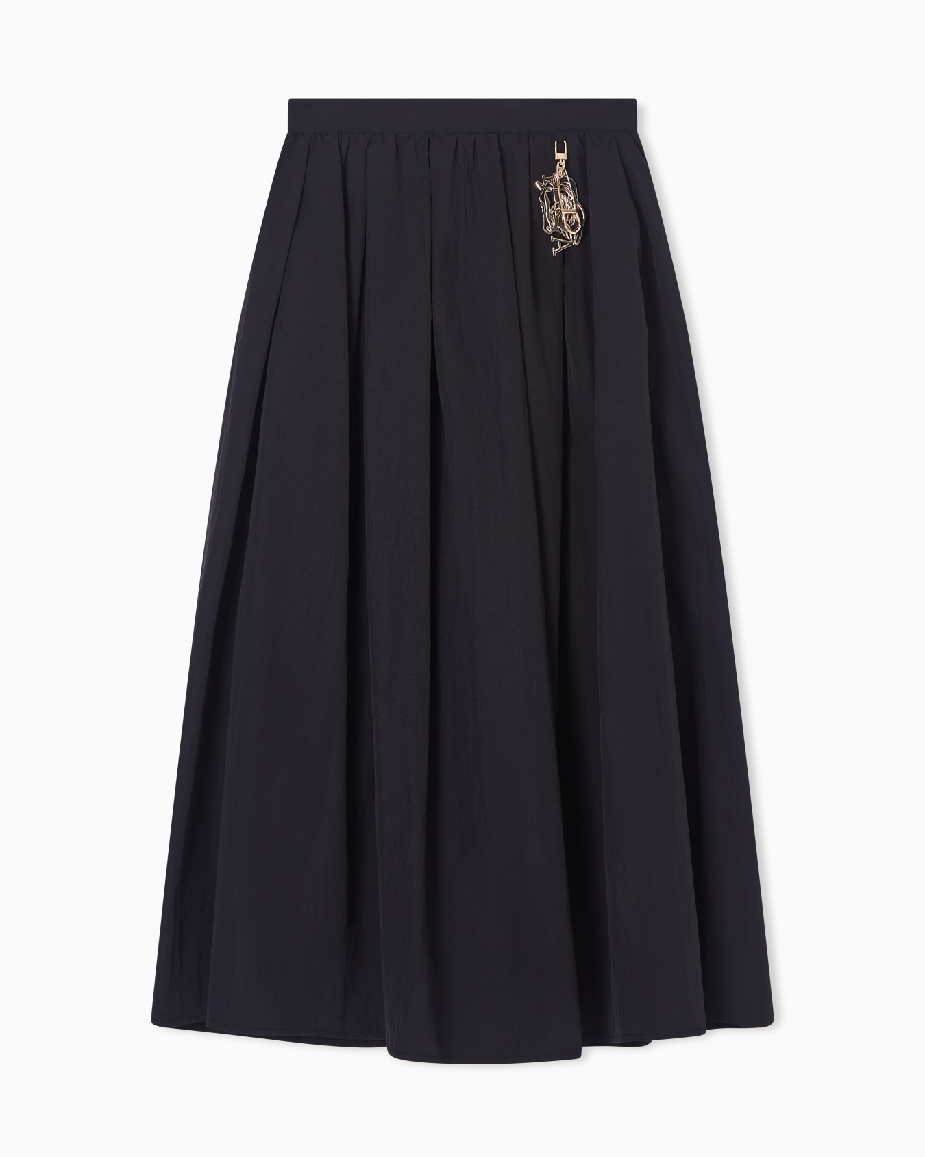 Lunar New Year long skirt with pleats in nylon taffeta Slide 0