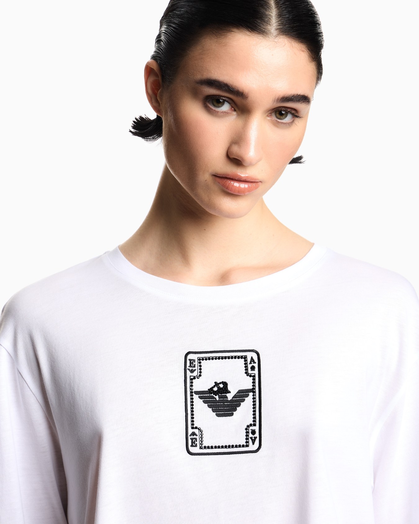 Jersey T-shirt with embroidery Slide 4