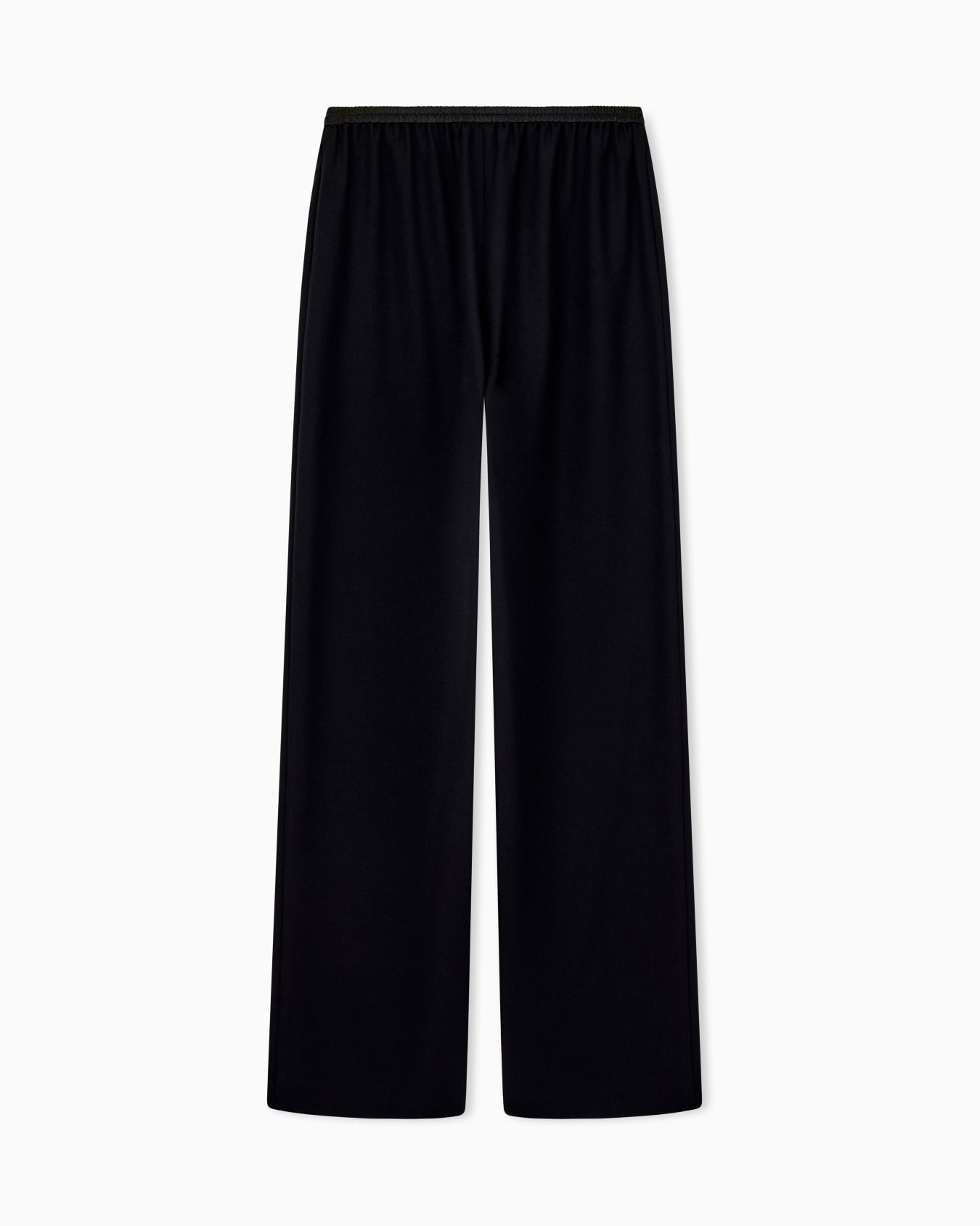 Techno cady wide-leg trousers with an elasticated waistband Slide 1