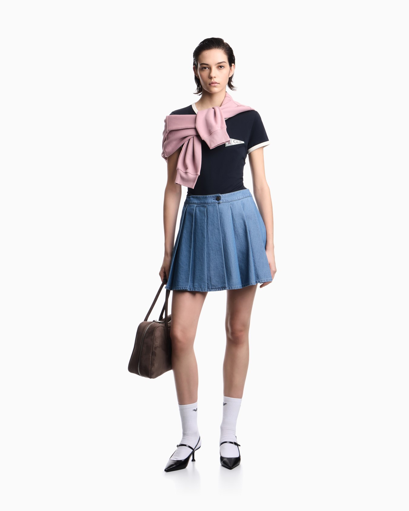 T-shirt en jersey avec écusson Eagle Club Diapositive 1