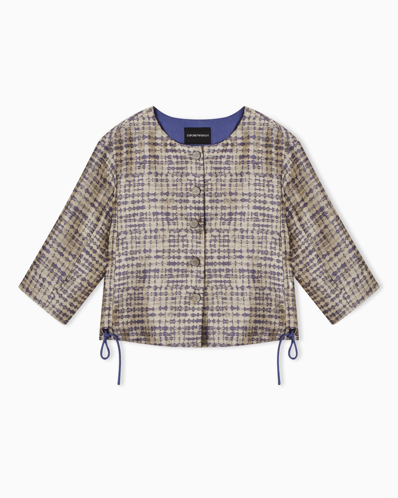 Geometric jacquard jacket Slide 0