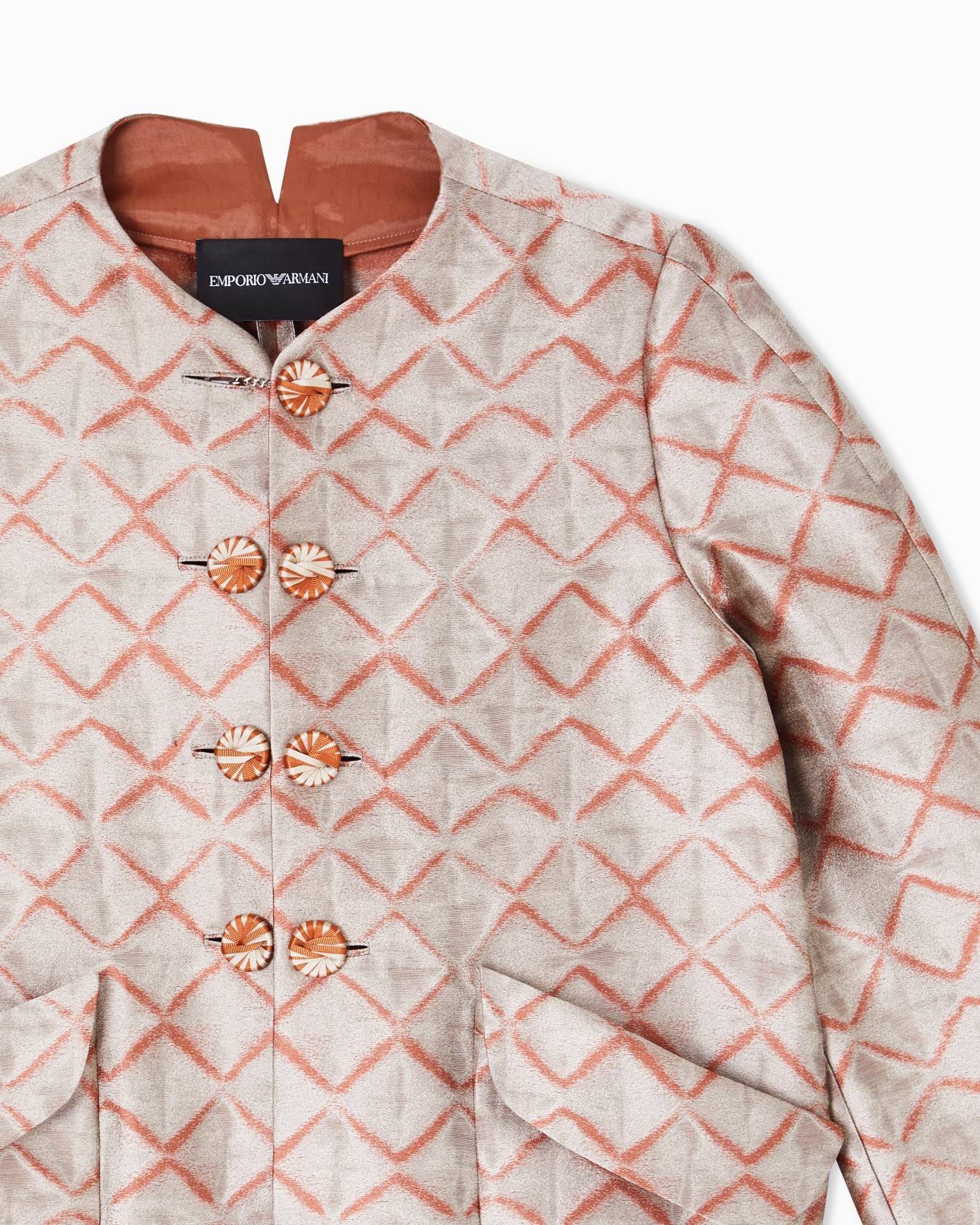 Jacket in jacquard fabric with irregular pattern ASV Slide 4