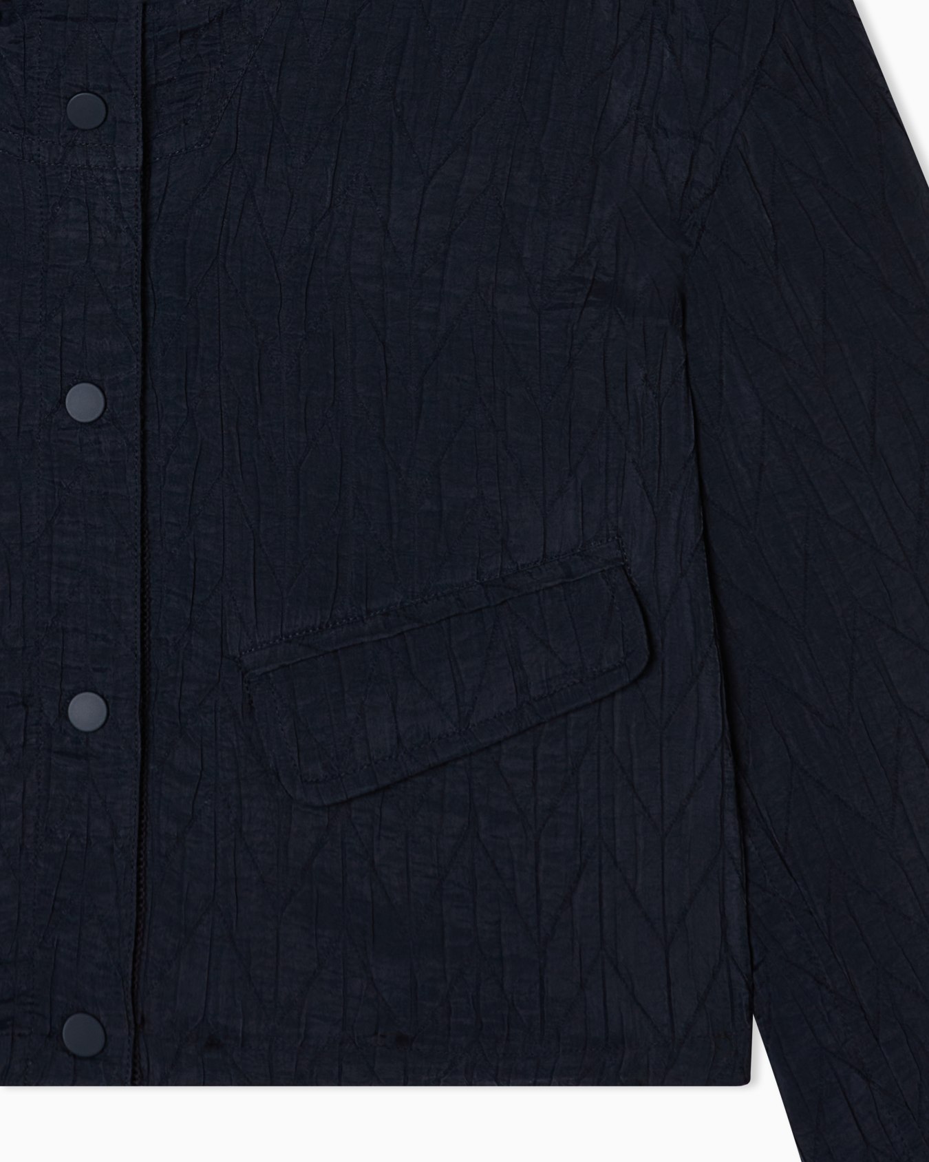 ASV cupro-blend hooded blouson with oversized jacquard chevron Slide 4