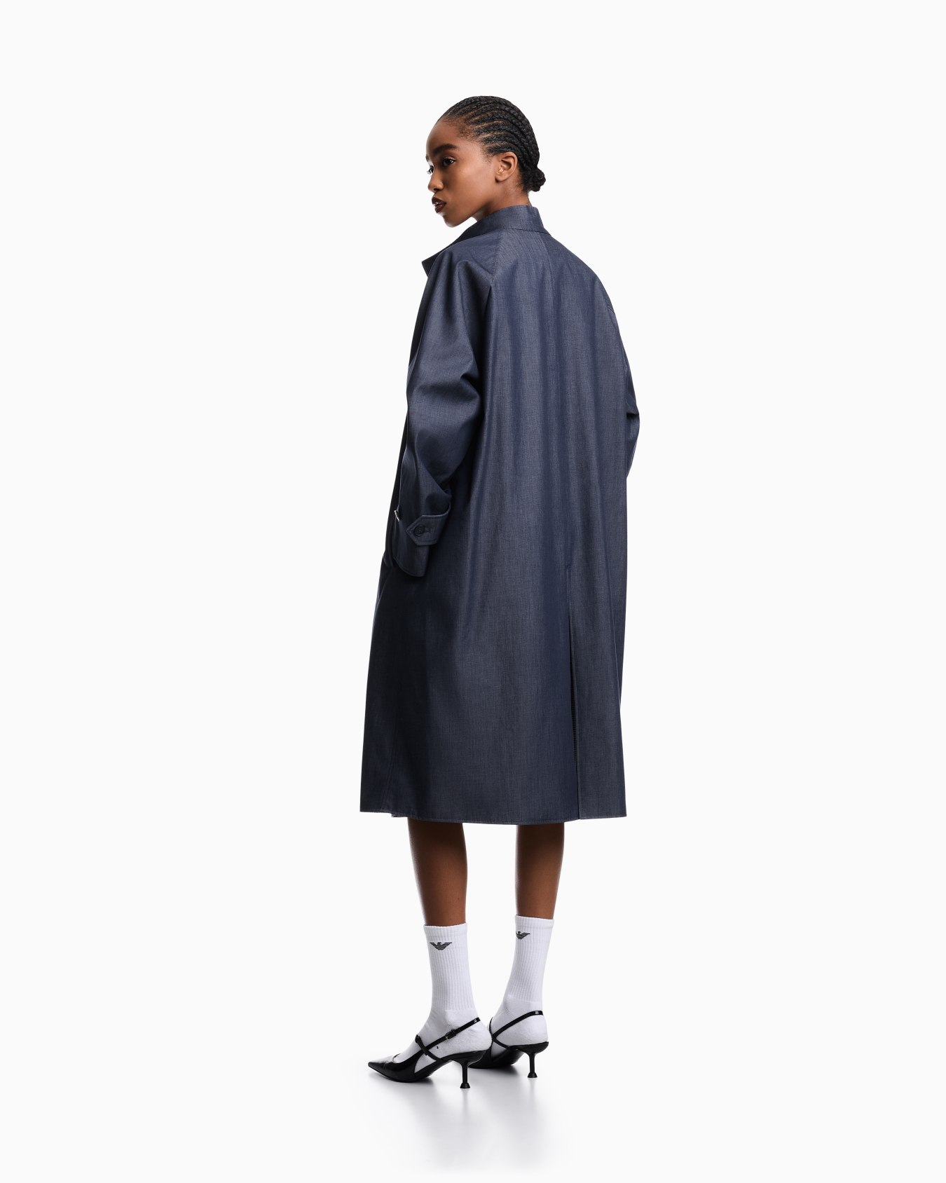 Trench reversibile in denim Eagle Club Slide 4