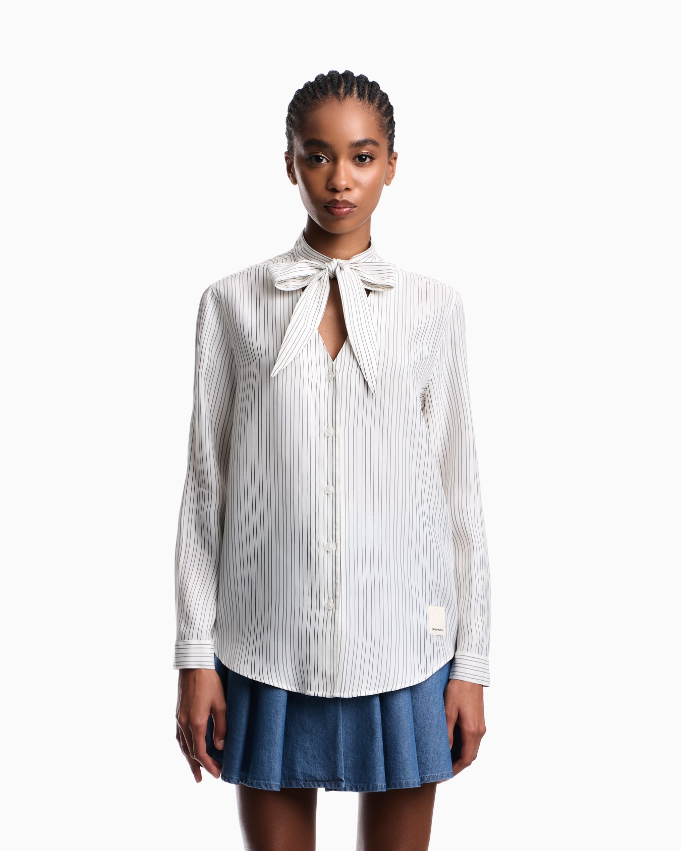 Eagle Club cupro-blend foulard collar shirt Slide 2