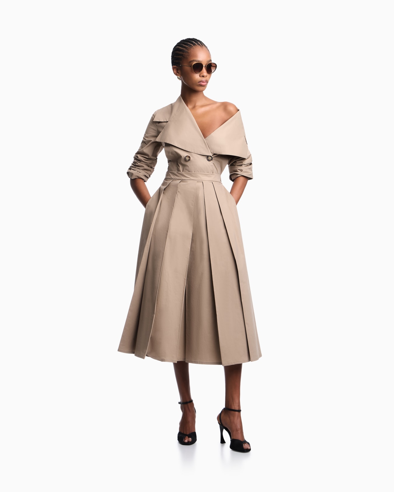 Eagle Club poplin double-breasted blouson Slide 1