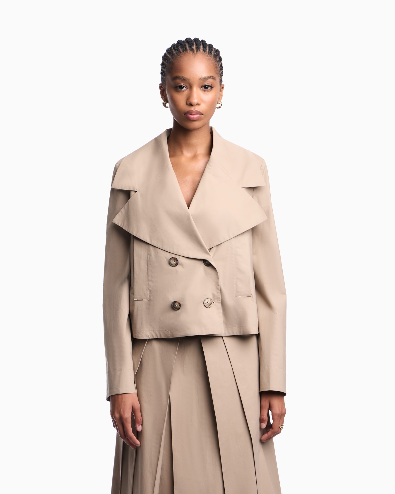 Eagle Club poplin double-breasted blouson Slide 3